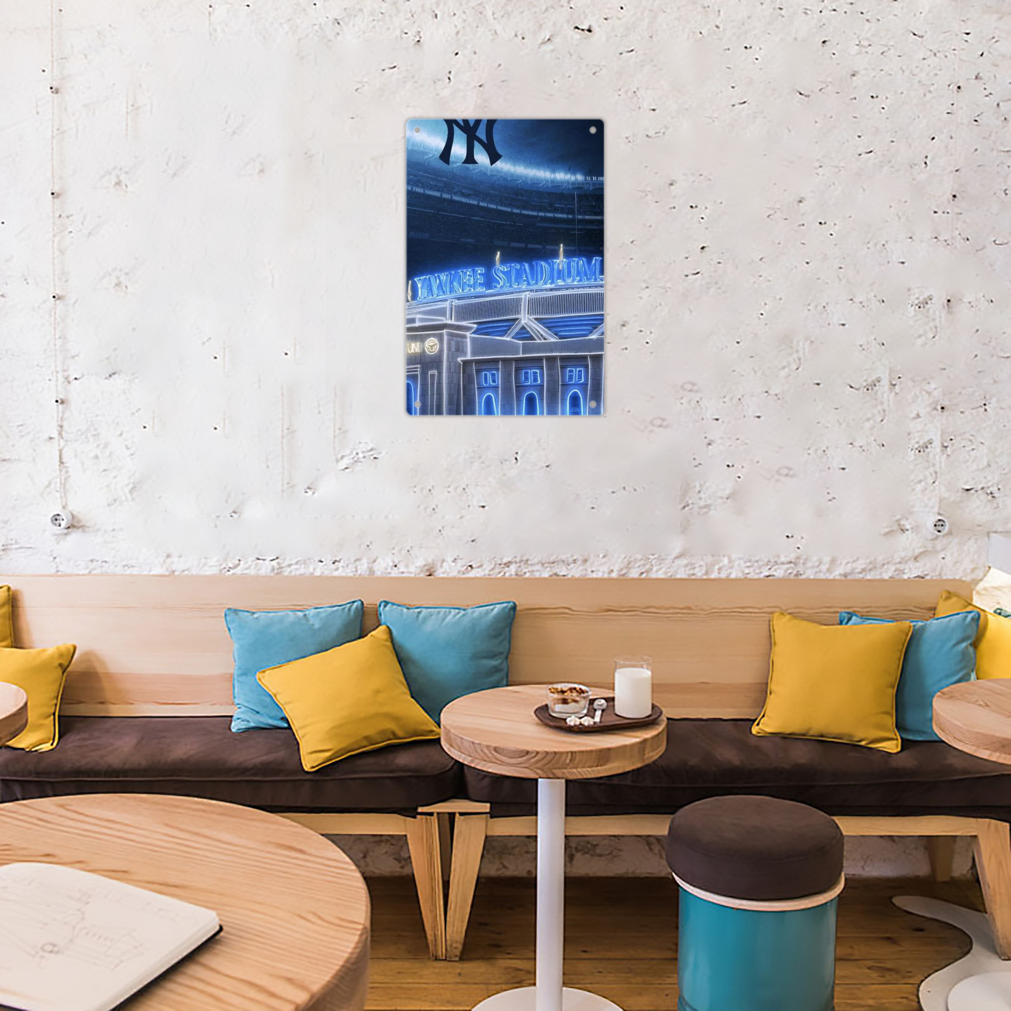 New York Yankees 328 8x12inch Vertical Aluminum Sign - Durable Fade-Resistant Indoor/Outdoor Safety & Information Plaque For Office, Hotel, Restaurant, Bar, Public Spaces