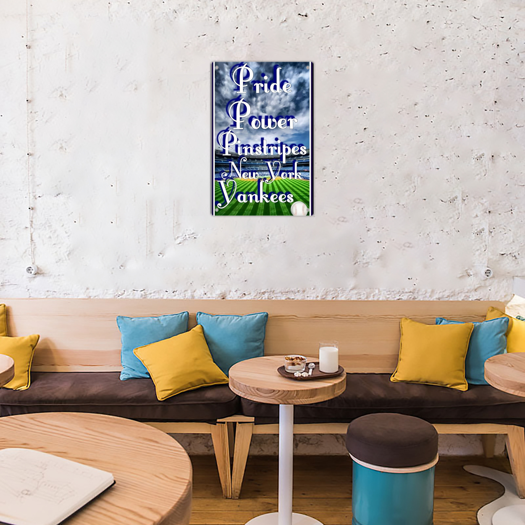 New York Yankees 309 8x12inch Vertical Aluminum Sign - Durable Fade-Resistant Indoor/Outdoor Safety & Information Plaque For Office, Hotel, Restaurant, Bar, Public Spaces