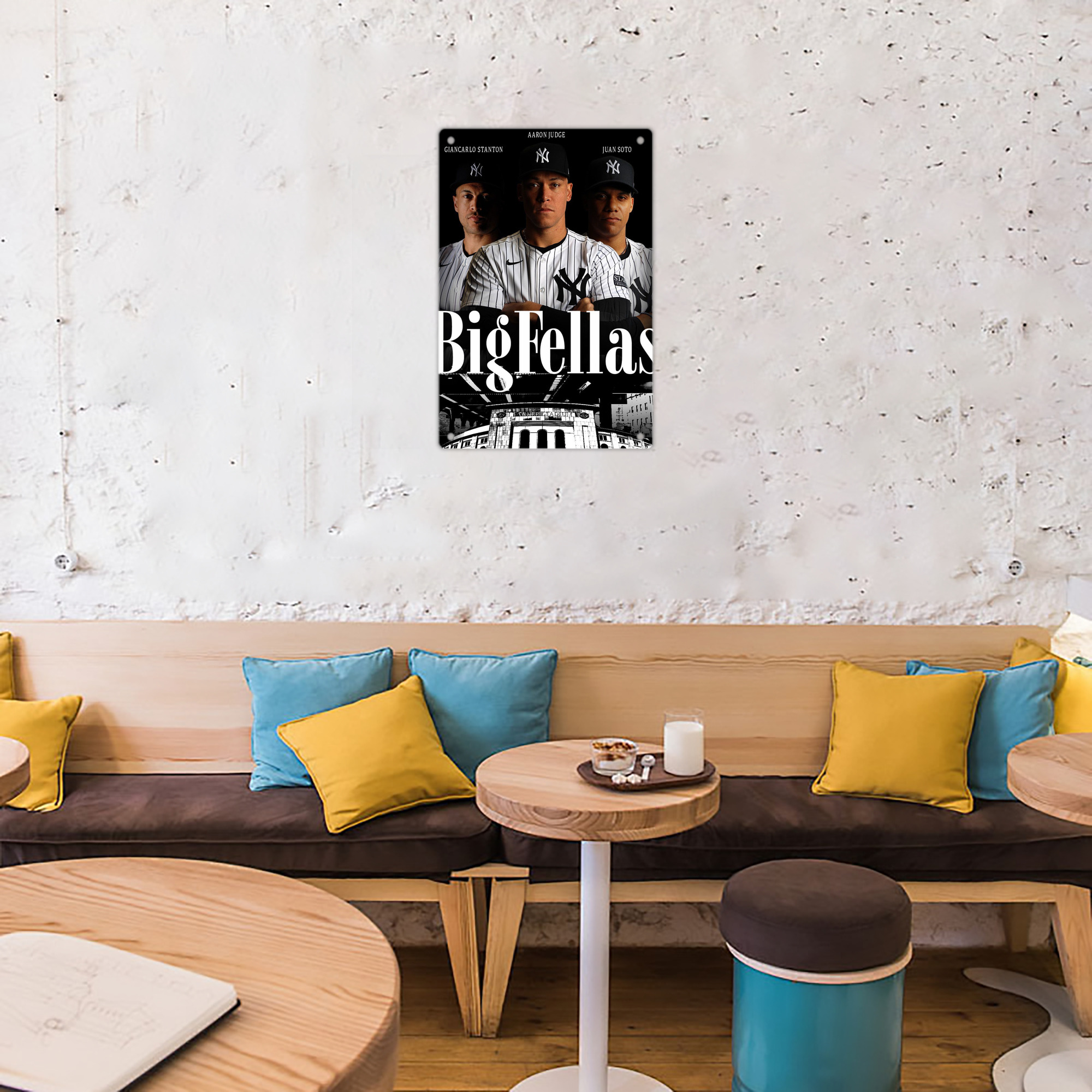 New York Yankees 341 8x12inch Vertical Aluminum Sign - Durable Fade-Resistant Indoor/Outdoor Safety & Information Plaque For Office, Hotel, Restaurant, Bar, Public Spaces