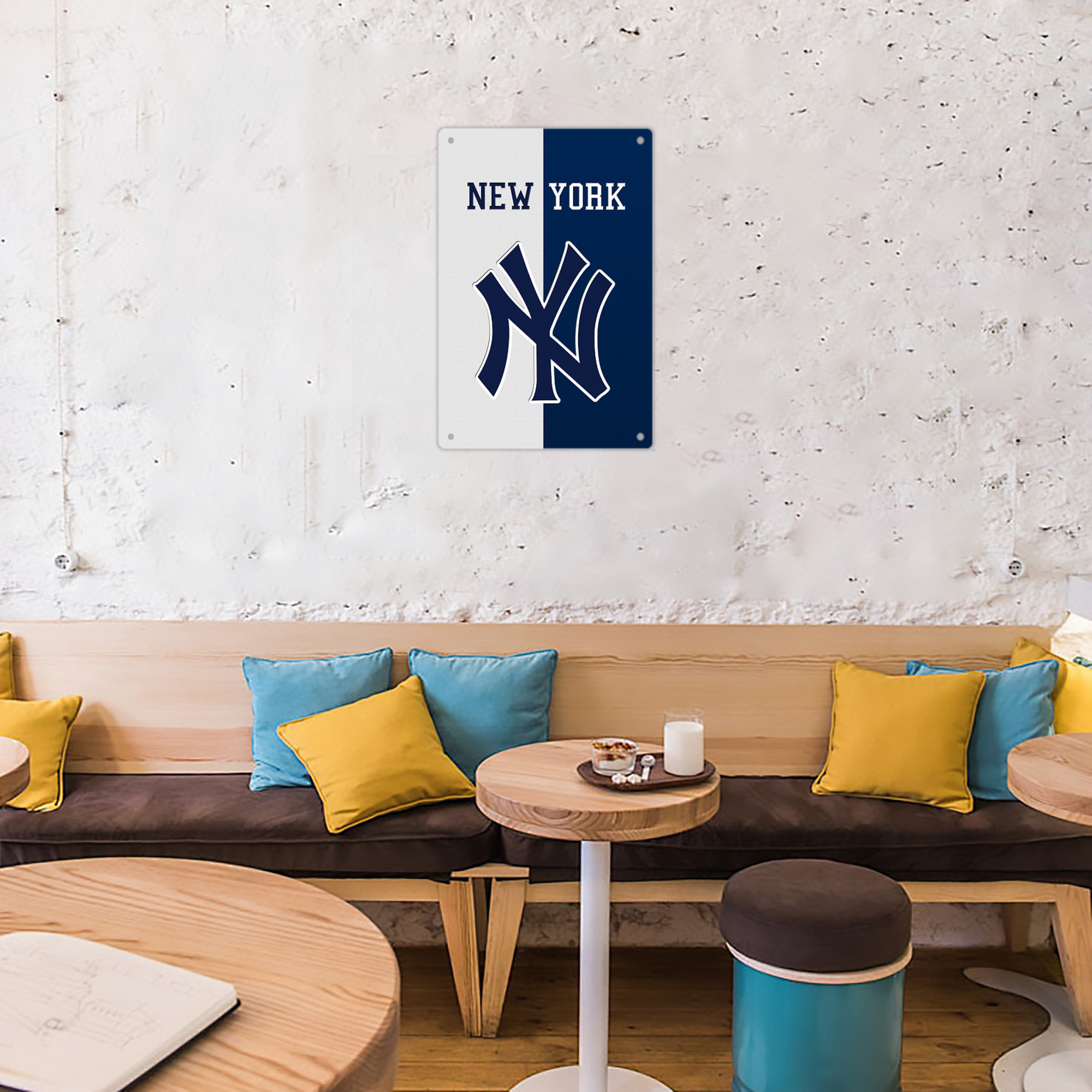 New York Yankees 332 8x12inch Vertical Aluminum Sign - Durable Fade-Resistant Indoor/Outdoor Safety & Information Plaque For Office, Hotel, Restaurant, Bar, Public Spaces