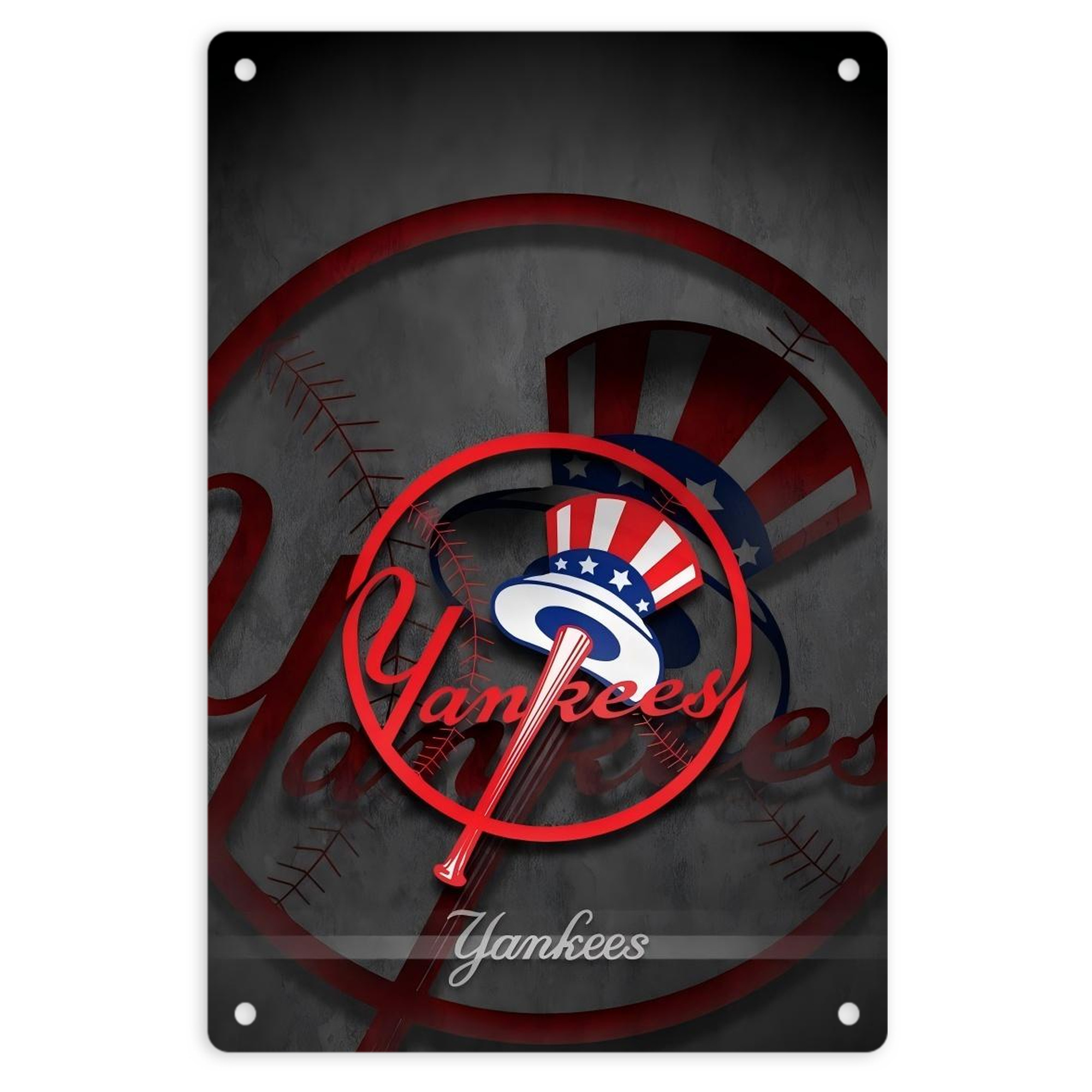 New York Yankees 97 8x12inch Vertical Aluminum Sign - Durable Fade-Resistant Indoor/Outdoor Safety & Information Plaque For Office, Hotel, Restaurant, Bar, Public Spaces