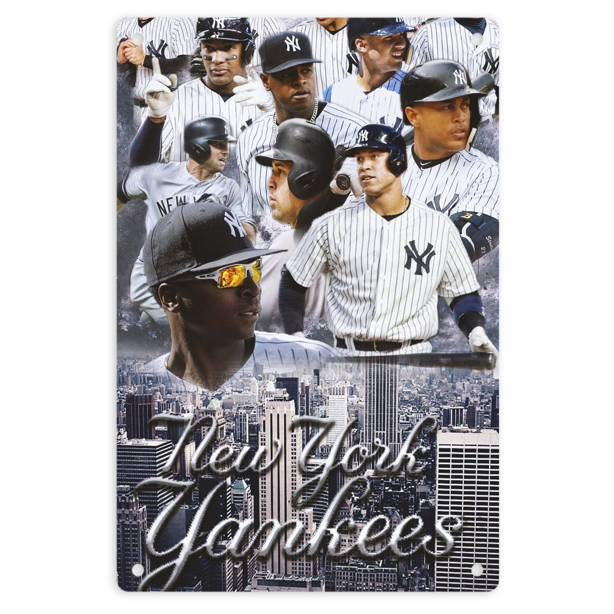 New York Yankees 101 8x12inch Vertical Aluminum Sign - Durable Fade-Resistant Indoor/Outdoor Safety & Information Plaque For Office, Hotel, Restaurant, Bar, Public Spaces