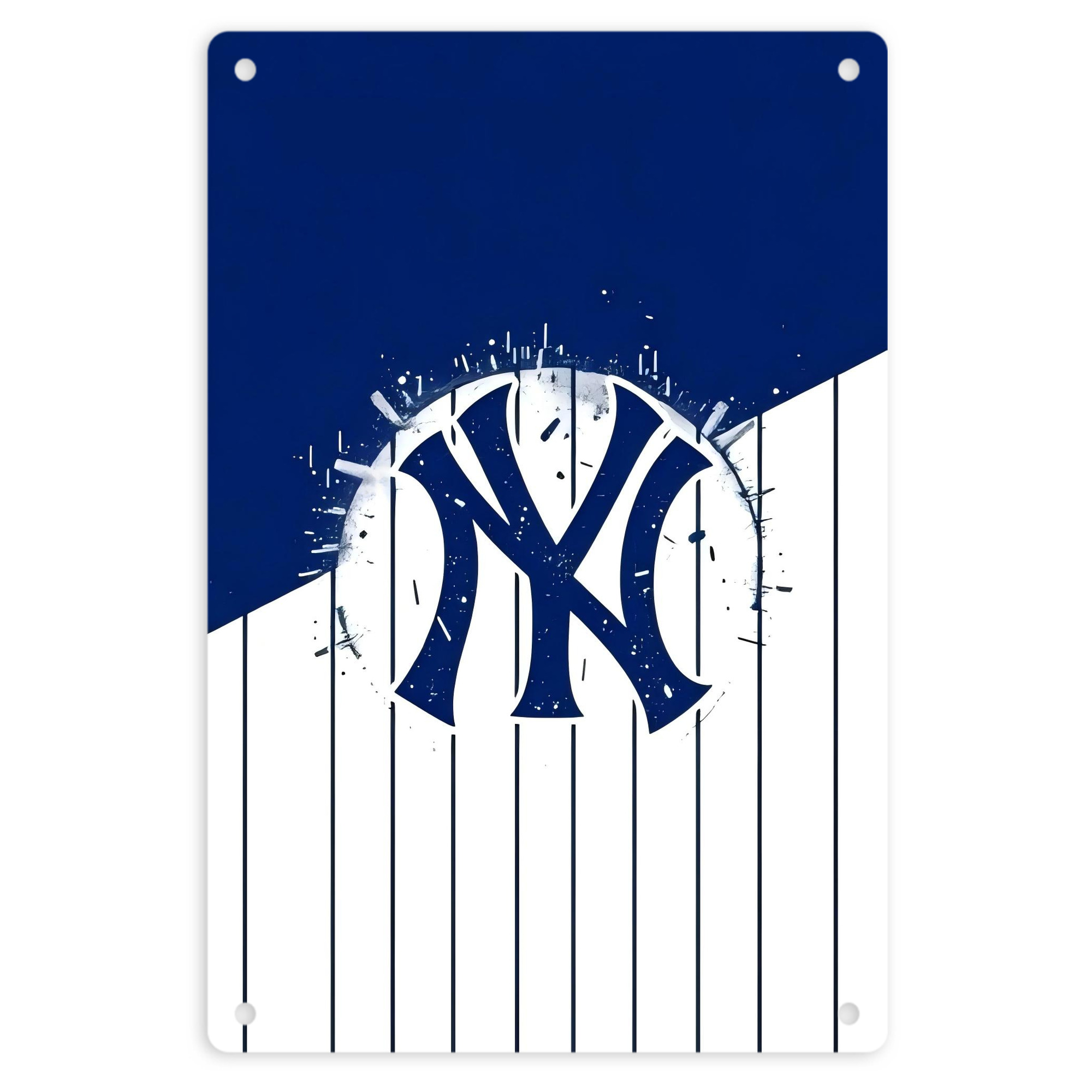 New York Yankees 106 8x12inch Vertical Aluminum Sign - Durable Fade-Resistant Indoor/Outdoor Safety & Information Plaque For Office, Hotel, Restaurant, Bar, Public Spaces