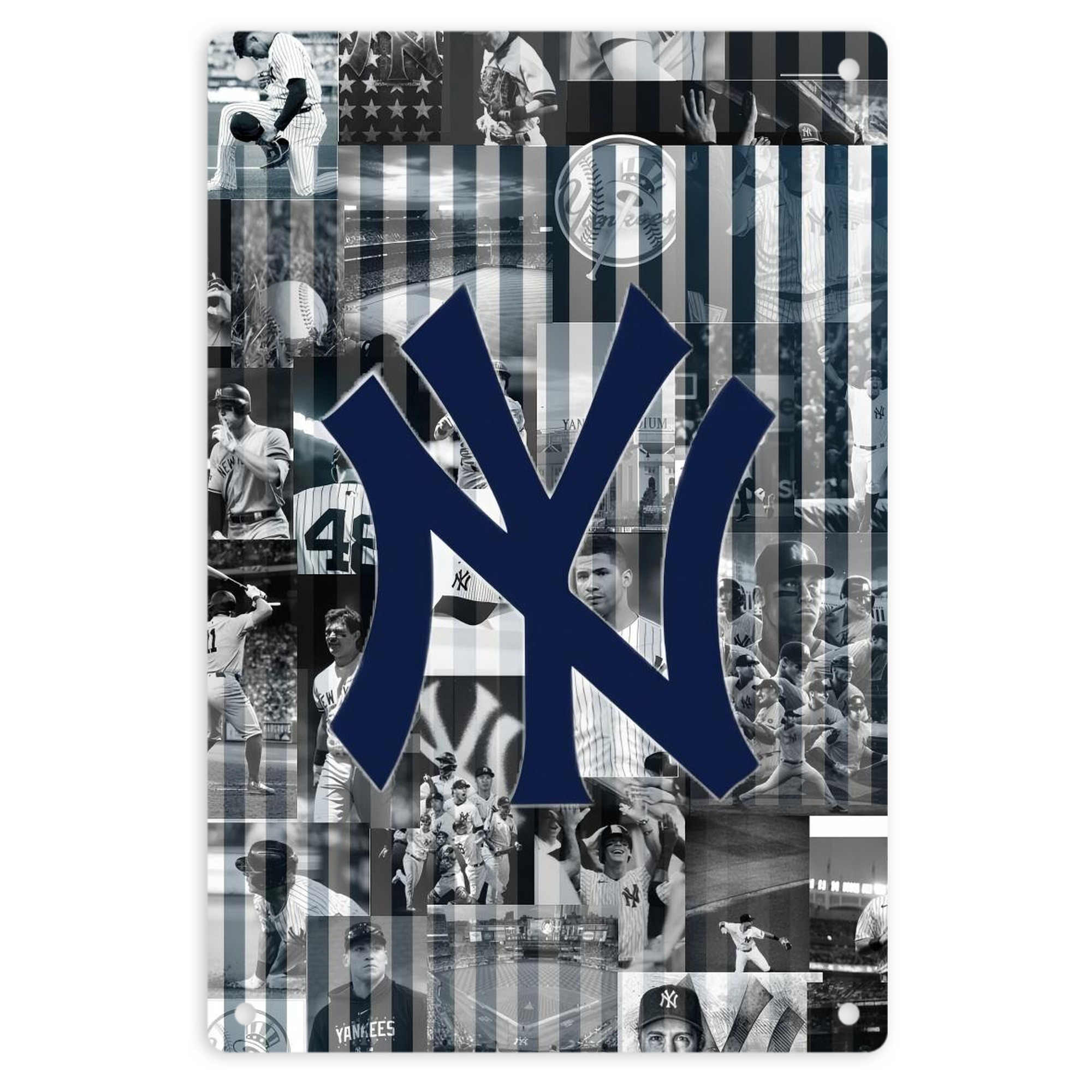New York Yankees 135 8x12inch Vertical Aluminum Sign - Durable Fade-Resistant Indoor/Outdoor Safety & Information Plaque For Office, Hotel, Restaurant, Bar, Public Spaces