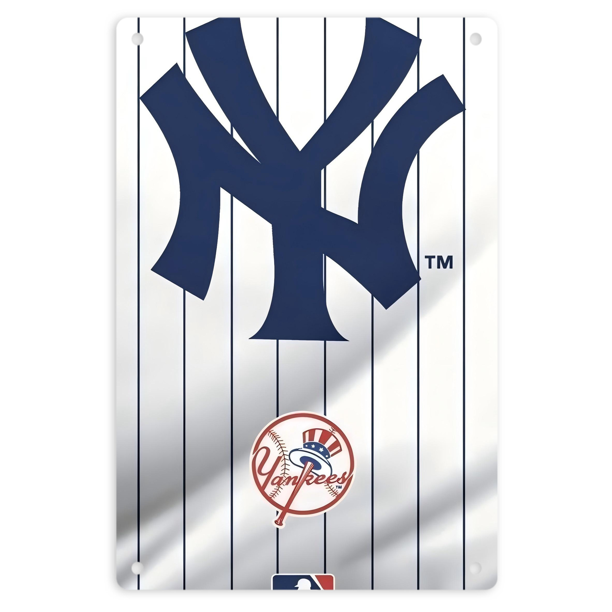 New York Yankees 126 8x12inch Vertical Aluminum Sign - Durable Fade-Resistant Indoor/Outdoor Safety & Information Plaque For Office, Hotel, Restaurant, Bar, Public Spaces