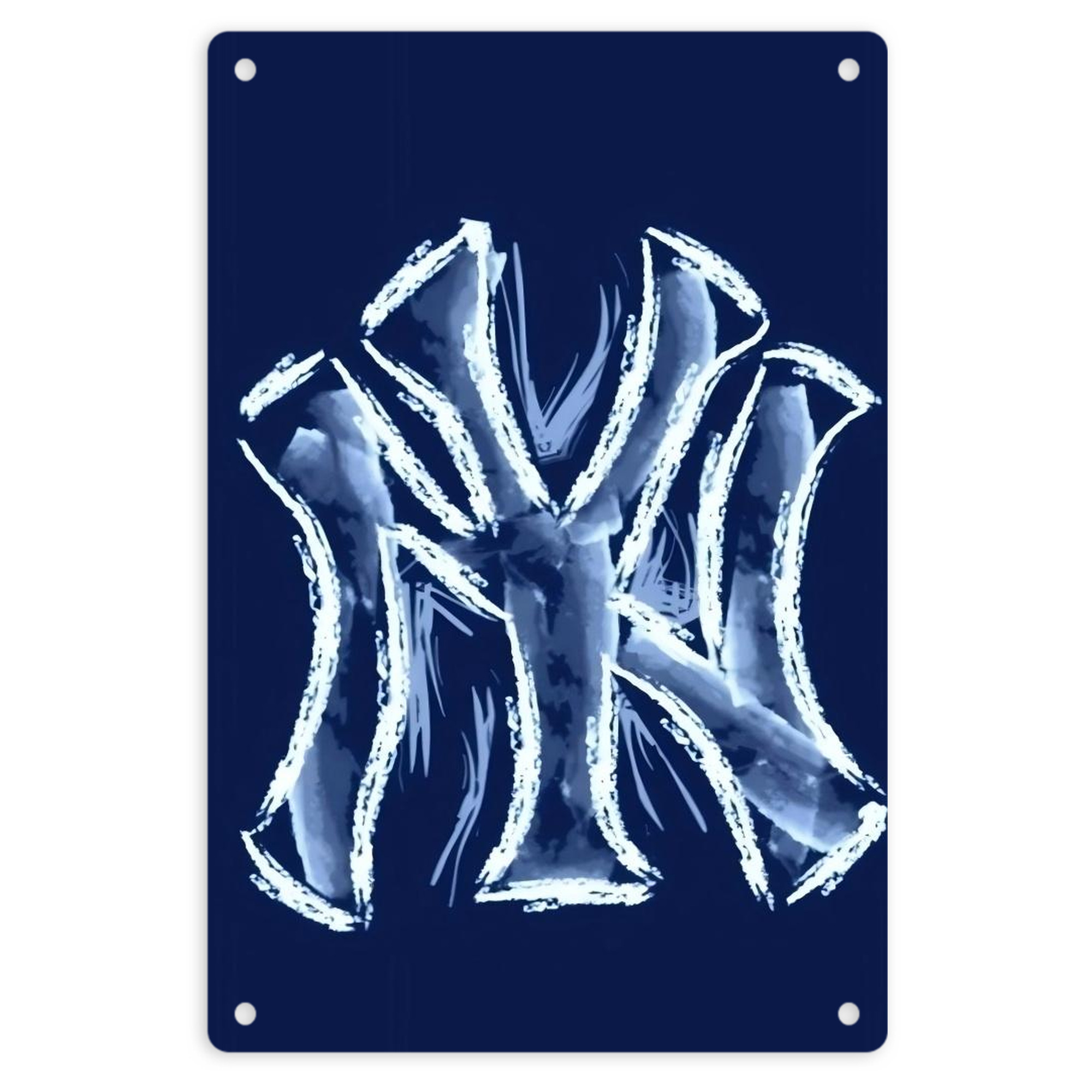 New York Yankees 137 8x12inch Vertical Aluminum Sign - Durable Fade-Resistant Indoor/Outdoor Safety & Information Plaque For Office, Hotel, Restaurant, Bar, Public Spaces