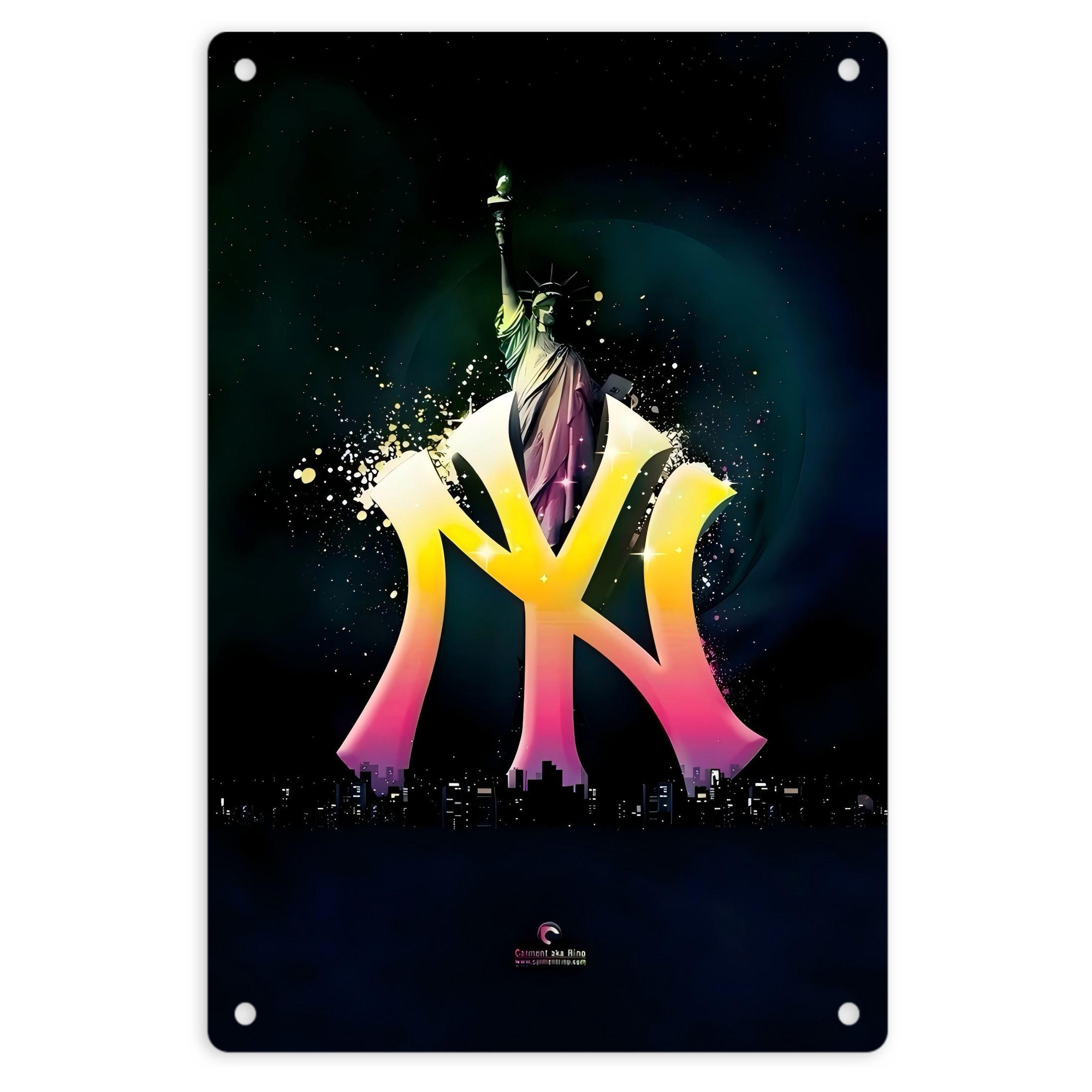 New York Yankees 149 8x12inch Vertical Aluminum Sign - Durable Fade-Resistant Indoor/Outdoor Safety & Information Plaque For Office, Hotel, Restaurant, Bar, Public Spaces