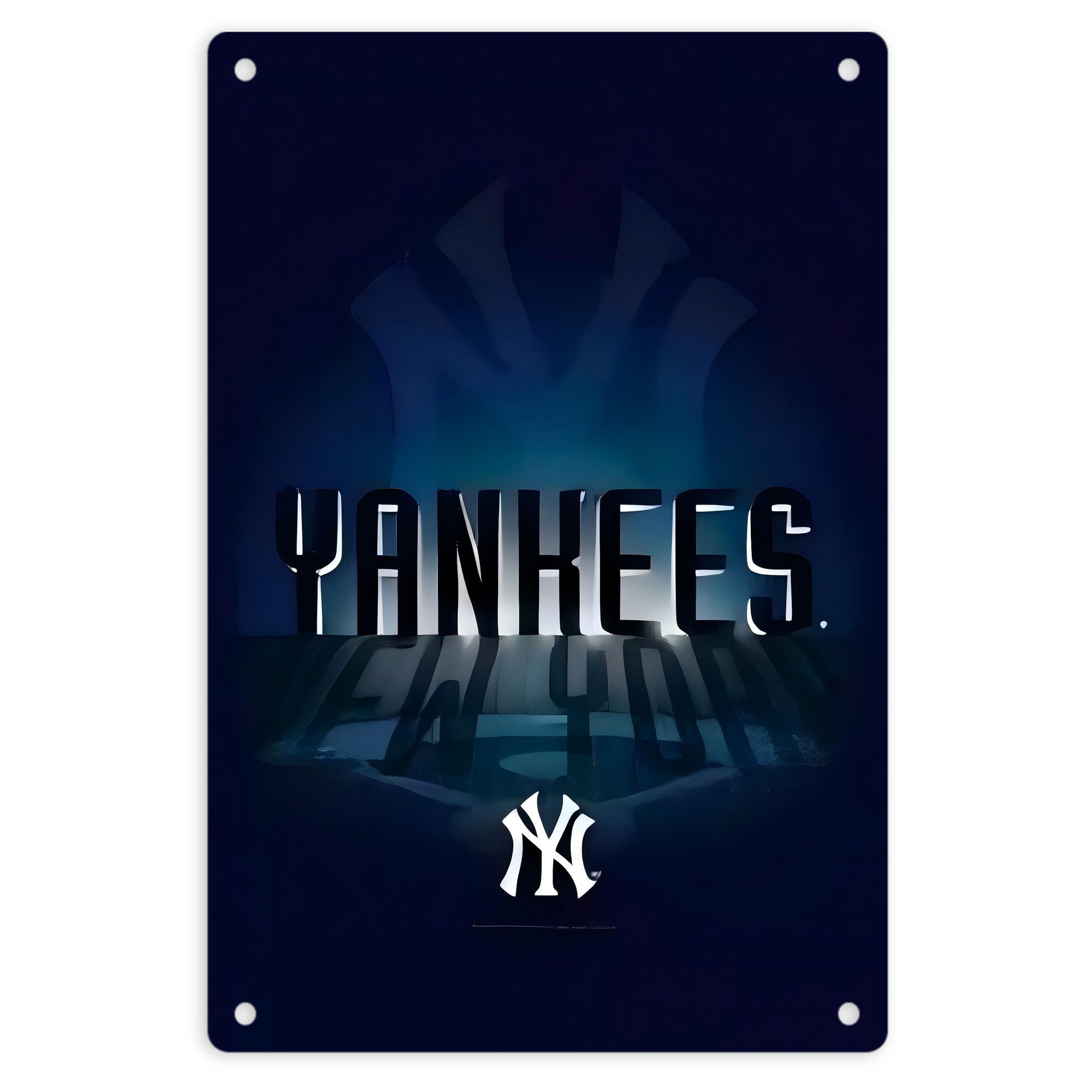 New York Yankees 160 8x12inch Vertical Aluminum Sign - Durable Fade-Resistant Indoor/Outdoor Safety & Information Plaque For Office, Hotel, Restaurant, Bar, Public Spaces