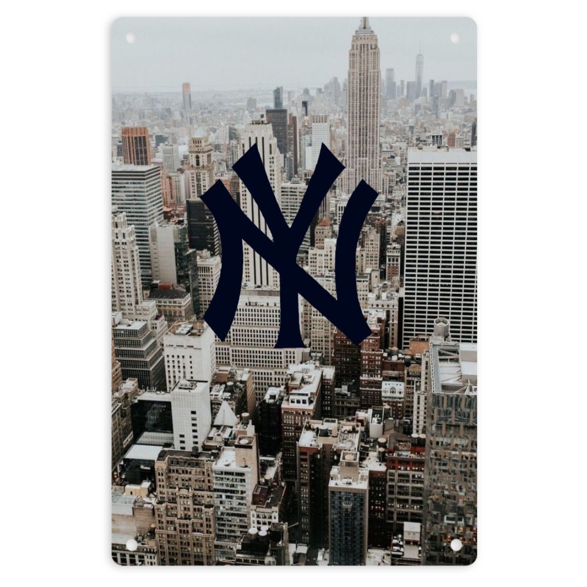 New York Yankees 171 8x12inch Vertical Aluminum Sign - Durable Fade-Resistant Indoor/Outdoor Safety & Information Plaque For Office, Hotel, Restaurant, Bar, Public Spaces