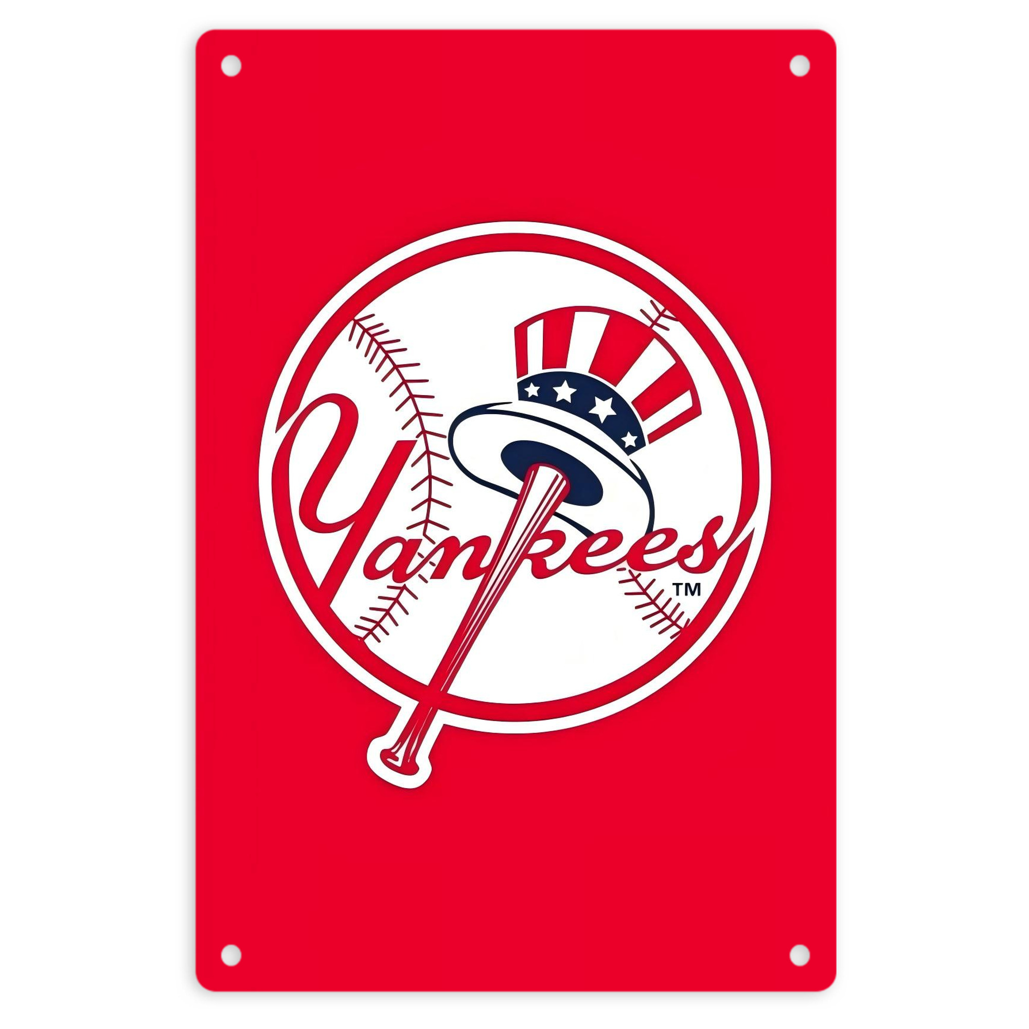 New York Yankees 165 8x12inch Vertical Aluminum Sign - Durable Fade-Resistant Indoor/Outdoor Safety & Information Plaque For Office, Hotel, Restaurant, Bar, Public Spaces