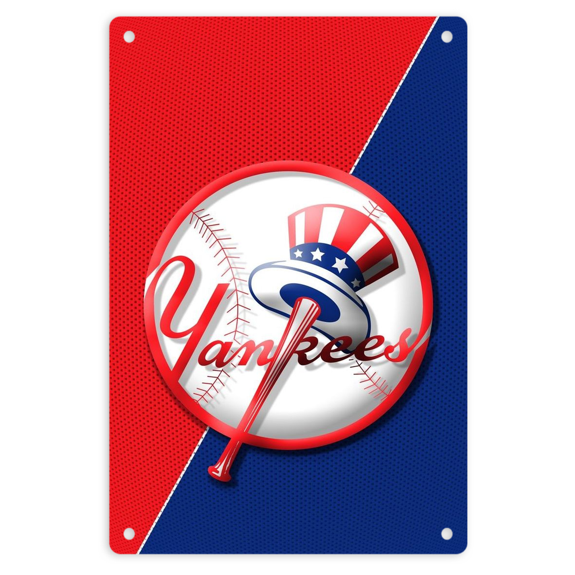 New York Yankees 148 8x12inch Vertical Aluminum Sign - Durable Fade-Resistant Indoor/Outdoor Safety & Information Plaque For Office, Hotel, Restaurant, Bar, Public Spaces