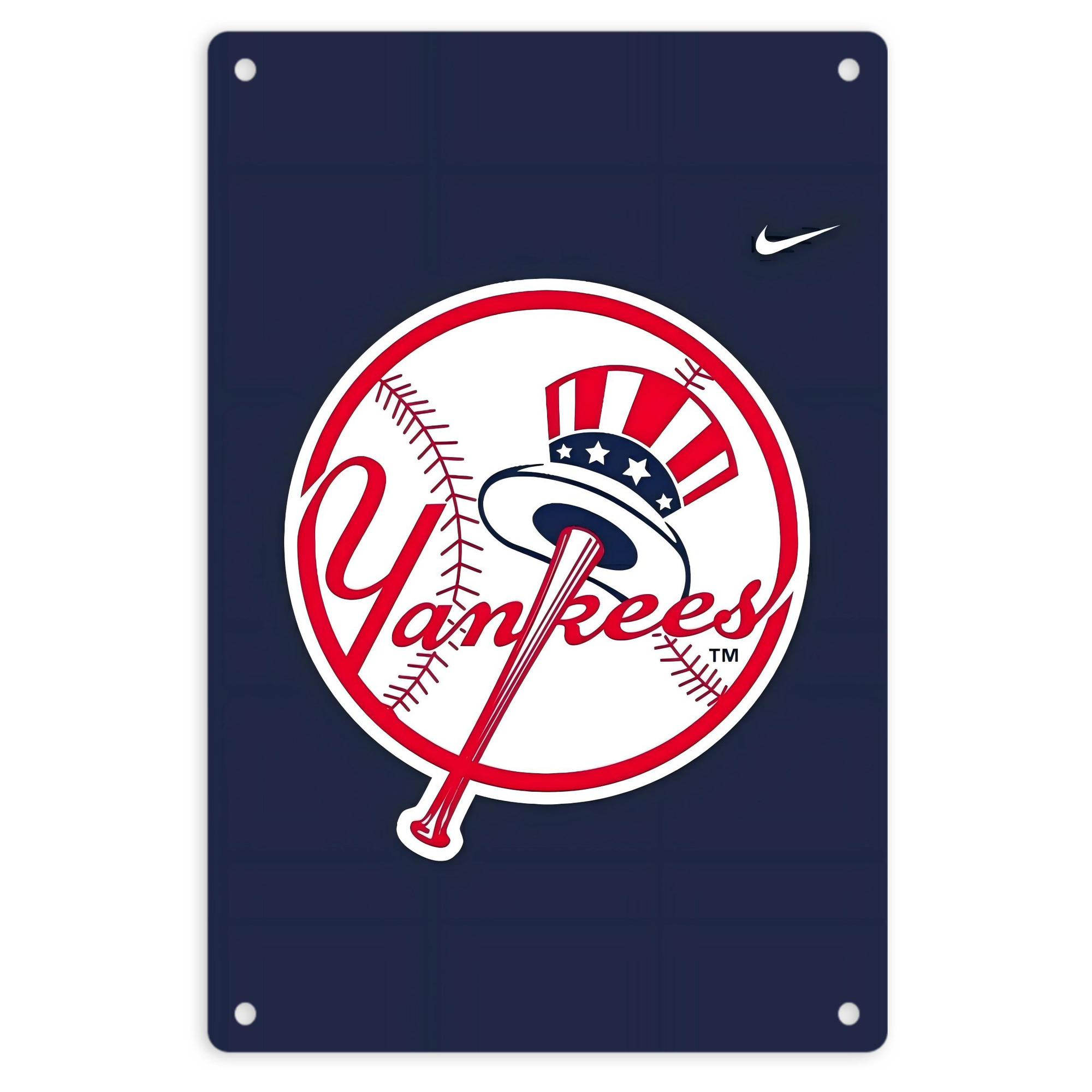 New York Yankees 157 8x12inch Vertical Aluminum Sign - Durable Fade-Resistant Indoor/Outdoor Safety & Information Plaque For Office, Hotel, Restaurant, Bar, Public Spaces