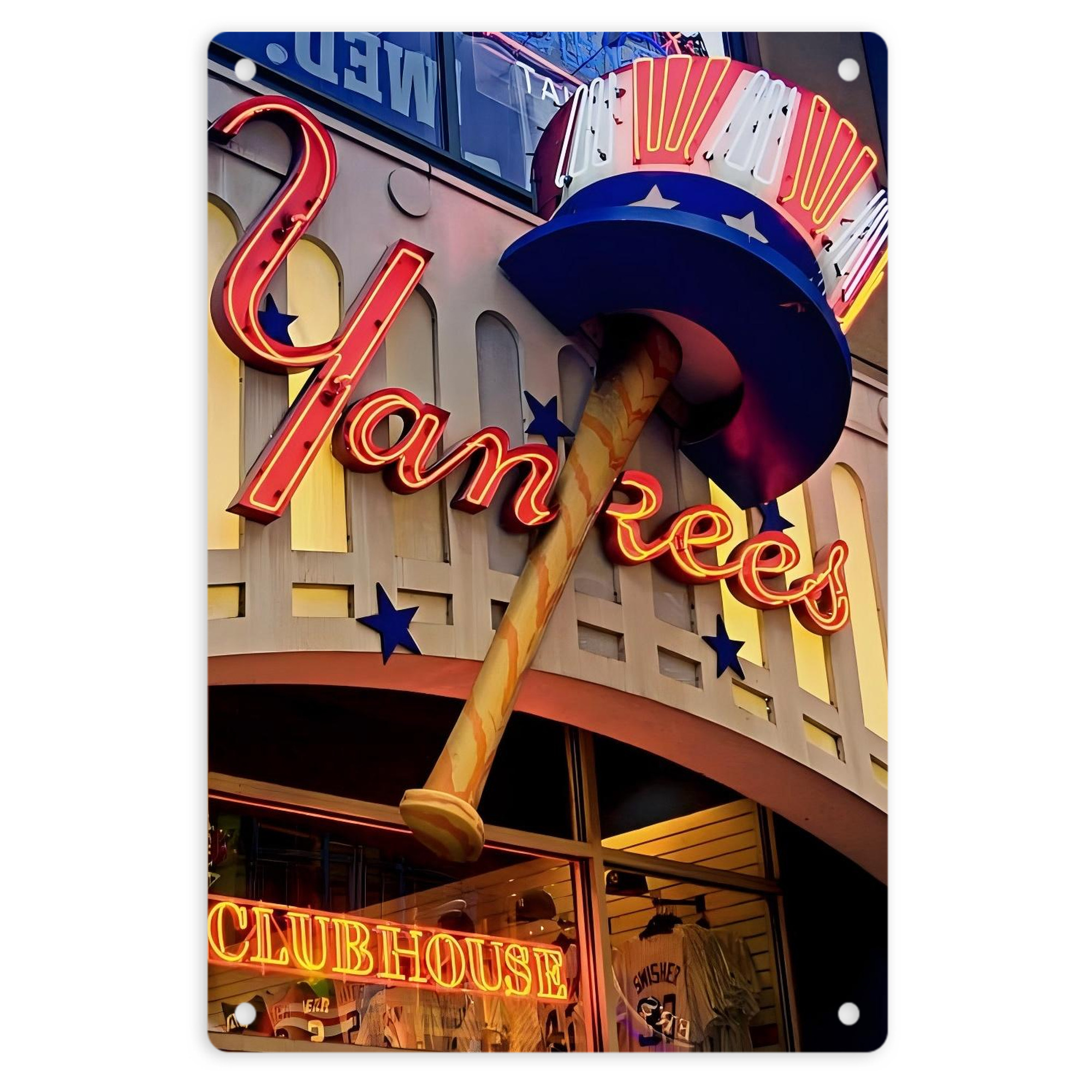 New York Yankees 178 8x12inch Vertical Aluminum Sign - Durable Fade-Resistant Indoor/Outdoor Safety & Information Plaque For Office, Hotel, Restaurant, Bar, Public Spaces