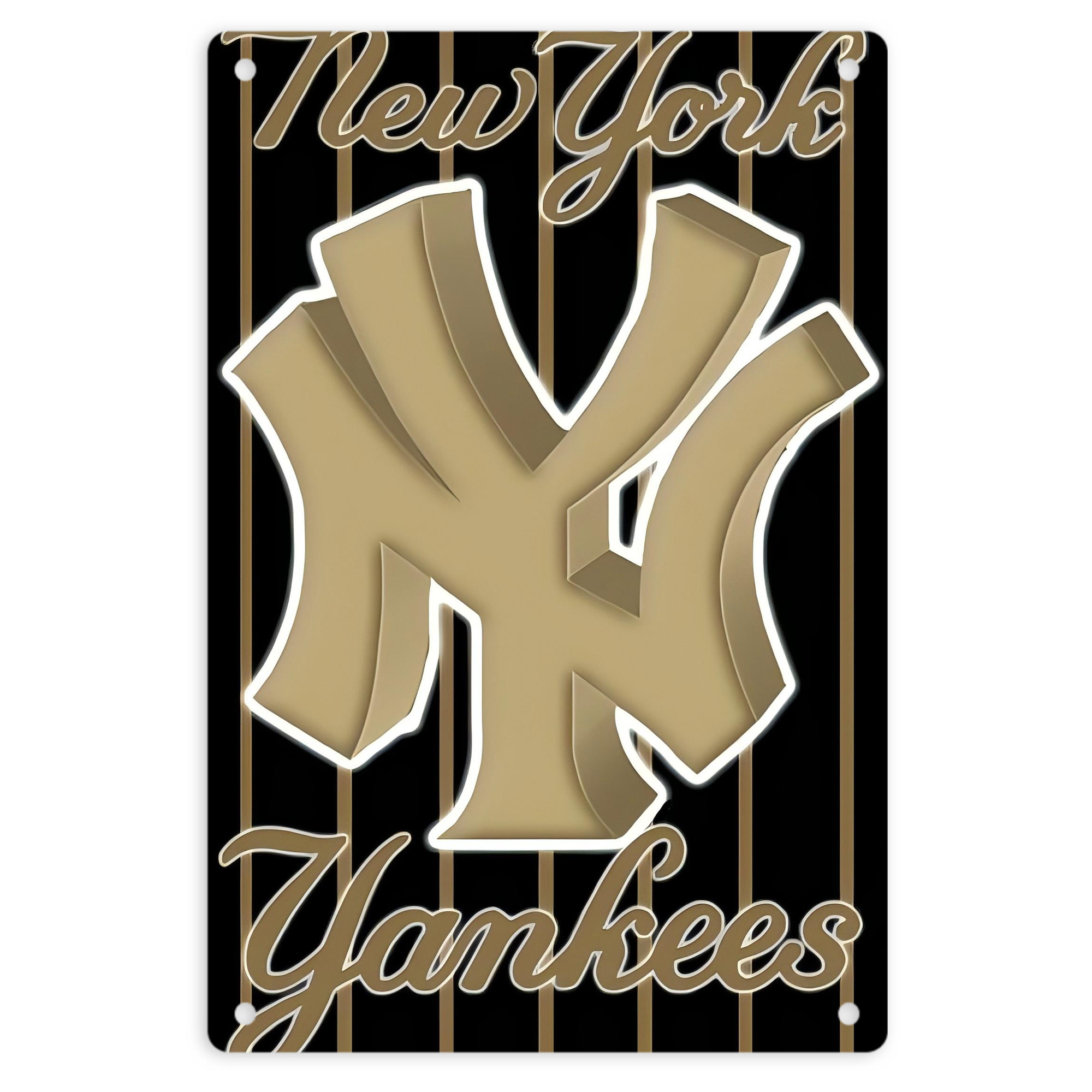 New York Yankees 185 8x12inch Vertical Aluminum Sign - Durable Fade-Resistant Indoor/Outdoor Safety & Information Plaque For Office, Hotel, Restaurant, Bar, Public Spaces