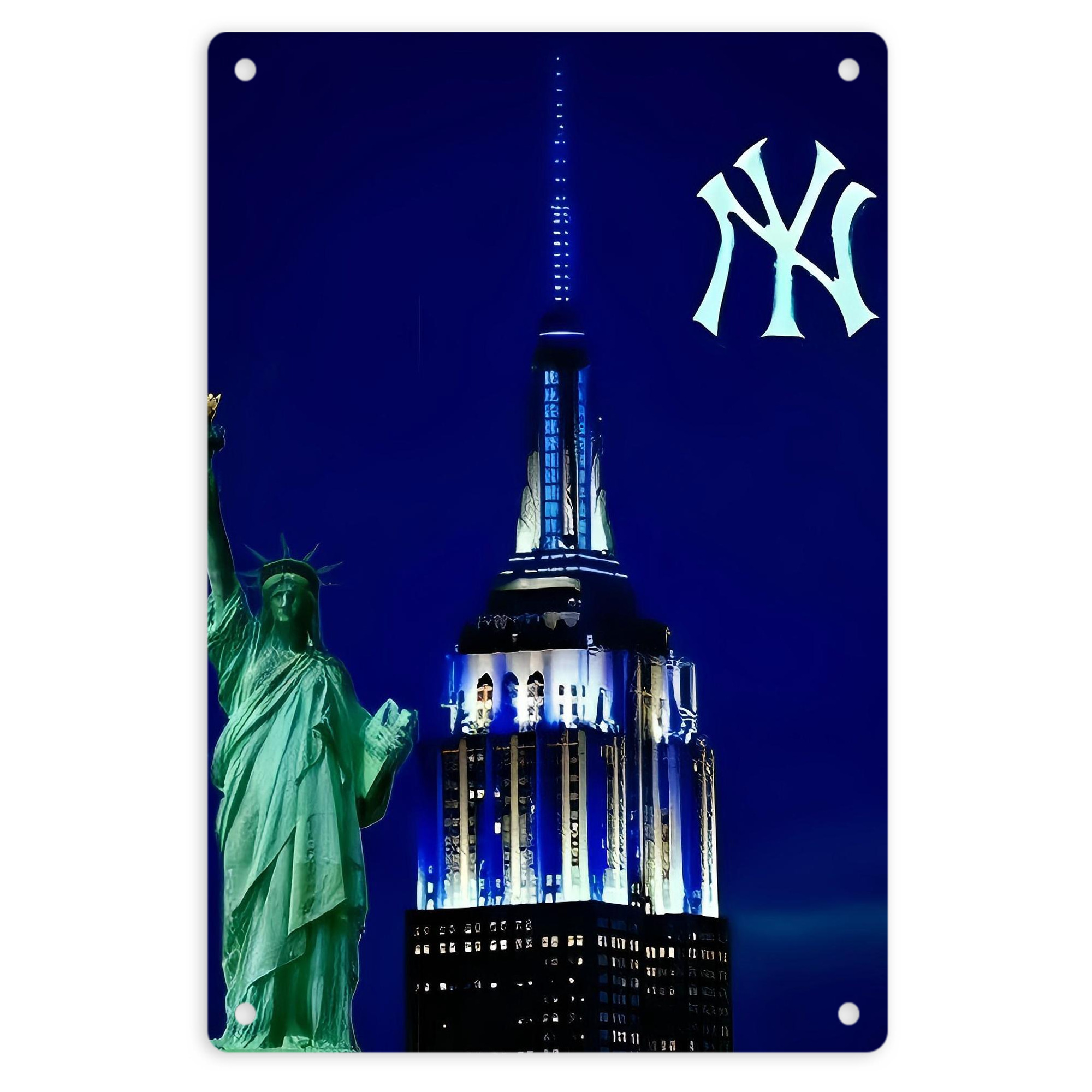 New York Yankees 175 8x12inch Vertical Aluminum Sign - Durable Fade-Resistant Indoor/Outdoor Safety & Information Plaque For Office, Hotel, Restaurant, Bar, Public Spaces
