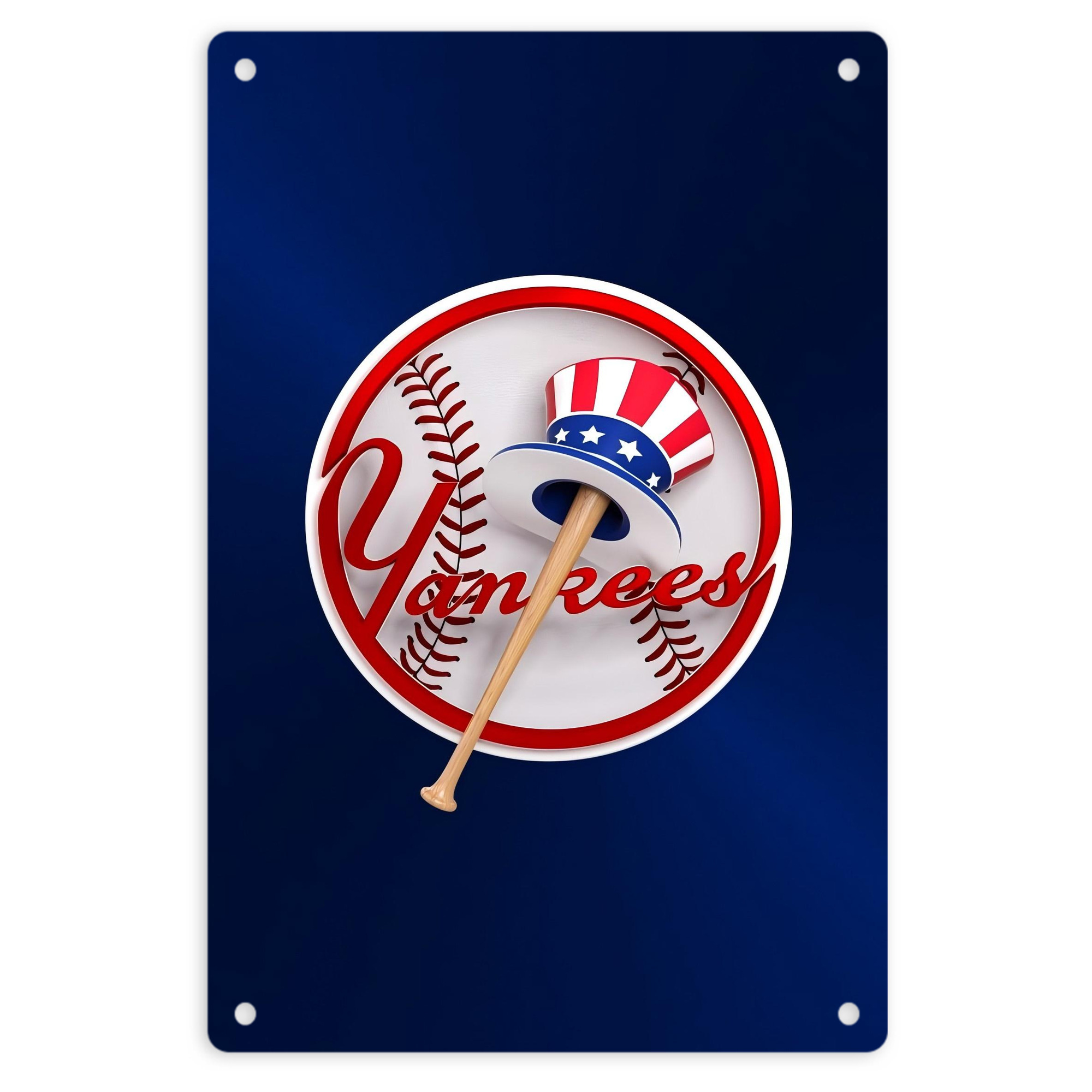 New York Yankees 200 8x12inch Vertical Aluminum Sign - Durable Fade-Resistant Indoor/Outdoor Safety & Information Plaque For Office, Hotel, Restaurant, Bar, Public Spaces