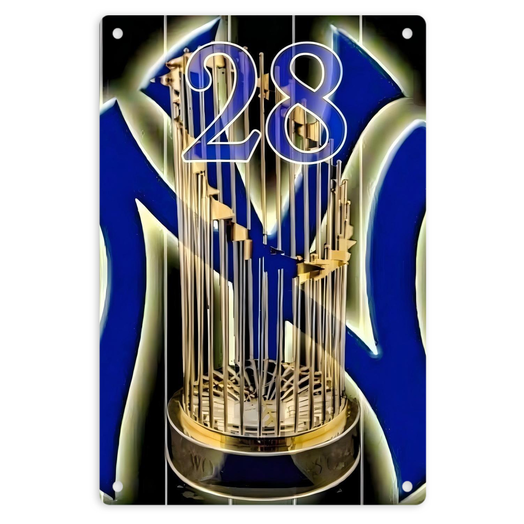 New York Yankees 212 8x12inch Vertical Aluminum Sign - Durable Fade-Resistant Indoor/Outdoor Safety & Information Plaque For Office, Hotel, Restaurant, Bar, Public Spaces