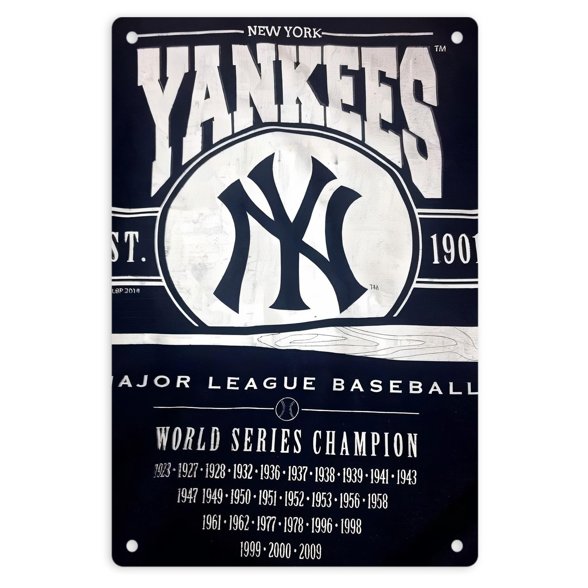 New York Yankees 211 8x12inch Vertical Aluminum Sign - Durable Fade-Resistant Indoor/Outdoor Safety & Information Plaque For Office, Hotel, Restaurant, Bar, Public Spaces