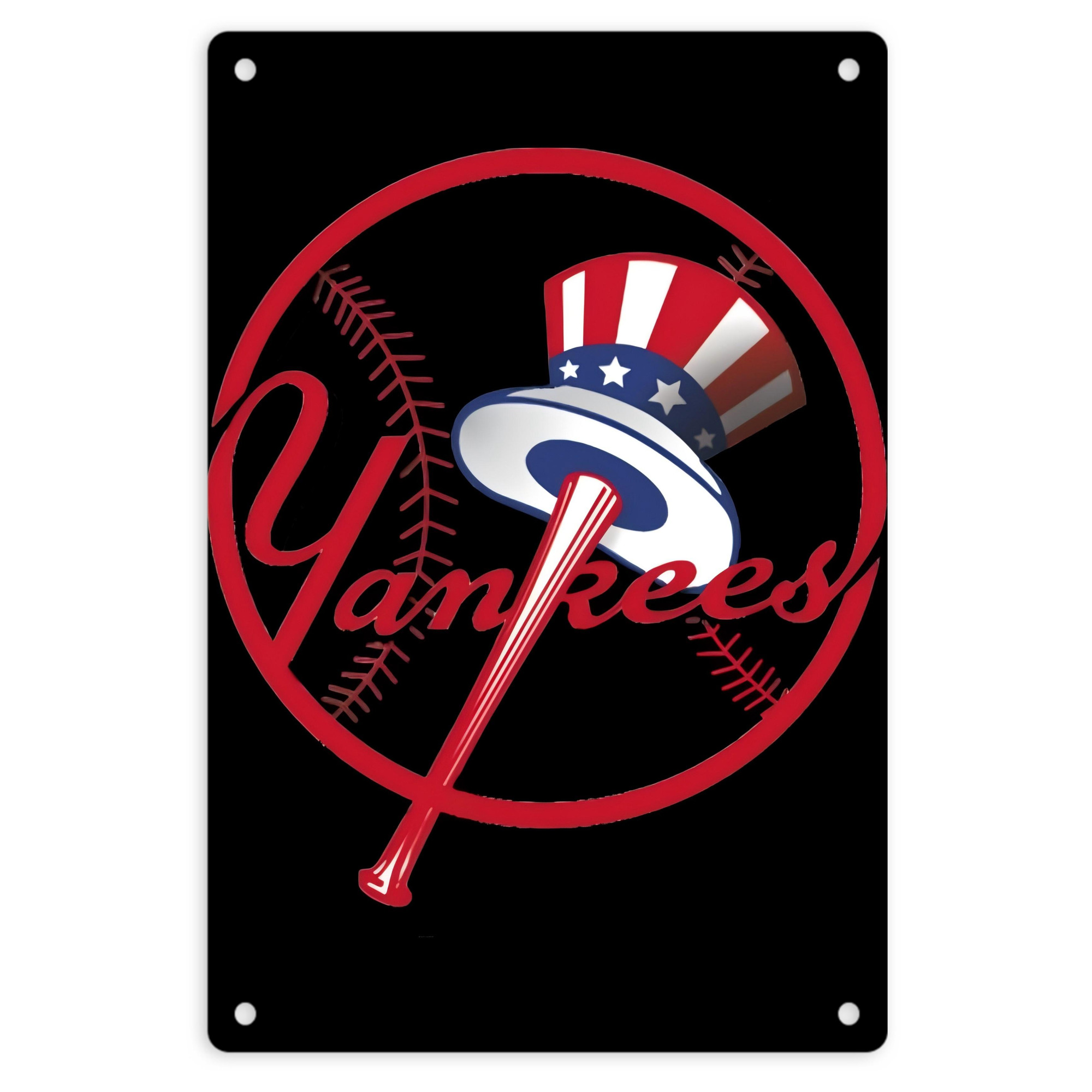 New York Yankees 188 8x12inch Vertical Aluminum Sign - Durable Fade-Resistant Indoor/Outdoor Safety & Information Plaque For Office, Hotel, Restaurant, Bar, Public Spaces