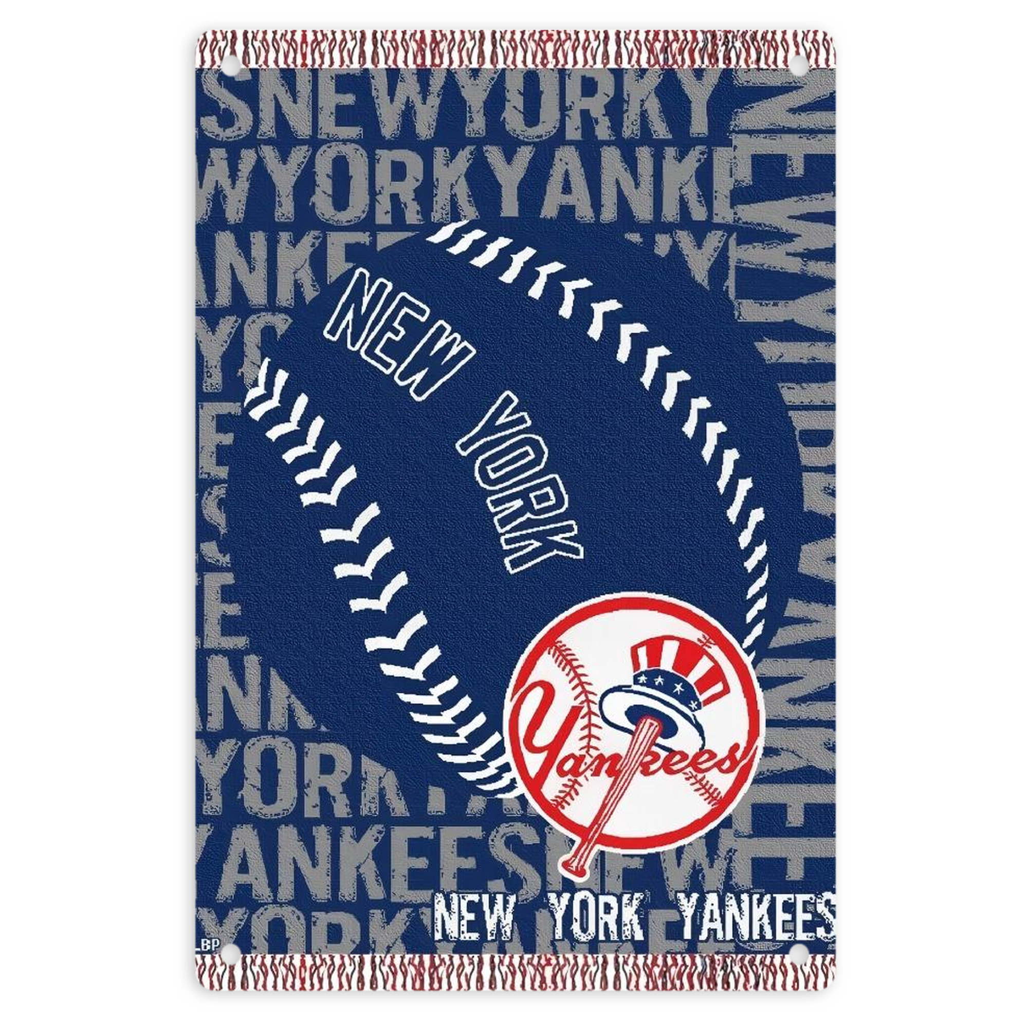 New York Yankees 198 8x12inch Vertical Aluminum Sign - Durable Fade-Resistant Indoor/Outdoor Safety & Information Plaque For Office, Hotel, Restaurant, Bar, Public Spaces