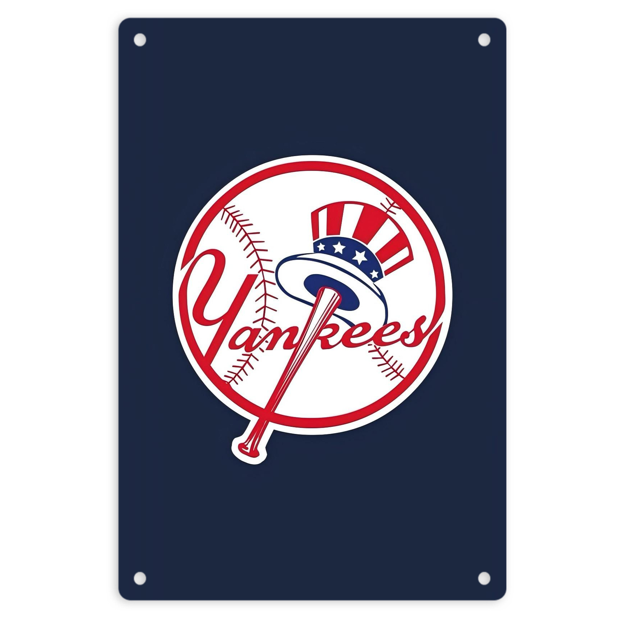 New York Yankees 216 8x12inch Vertical Aluminum Sign - Durable Fade-Resistant Indoor/Outdoor Safety & Information Plaque For Office, Hotel, Restaurant, Bar, Public Spaces