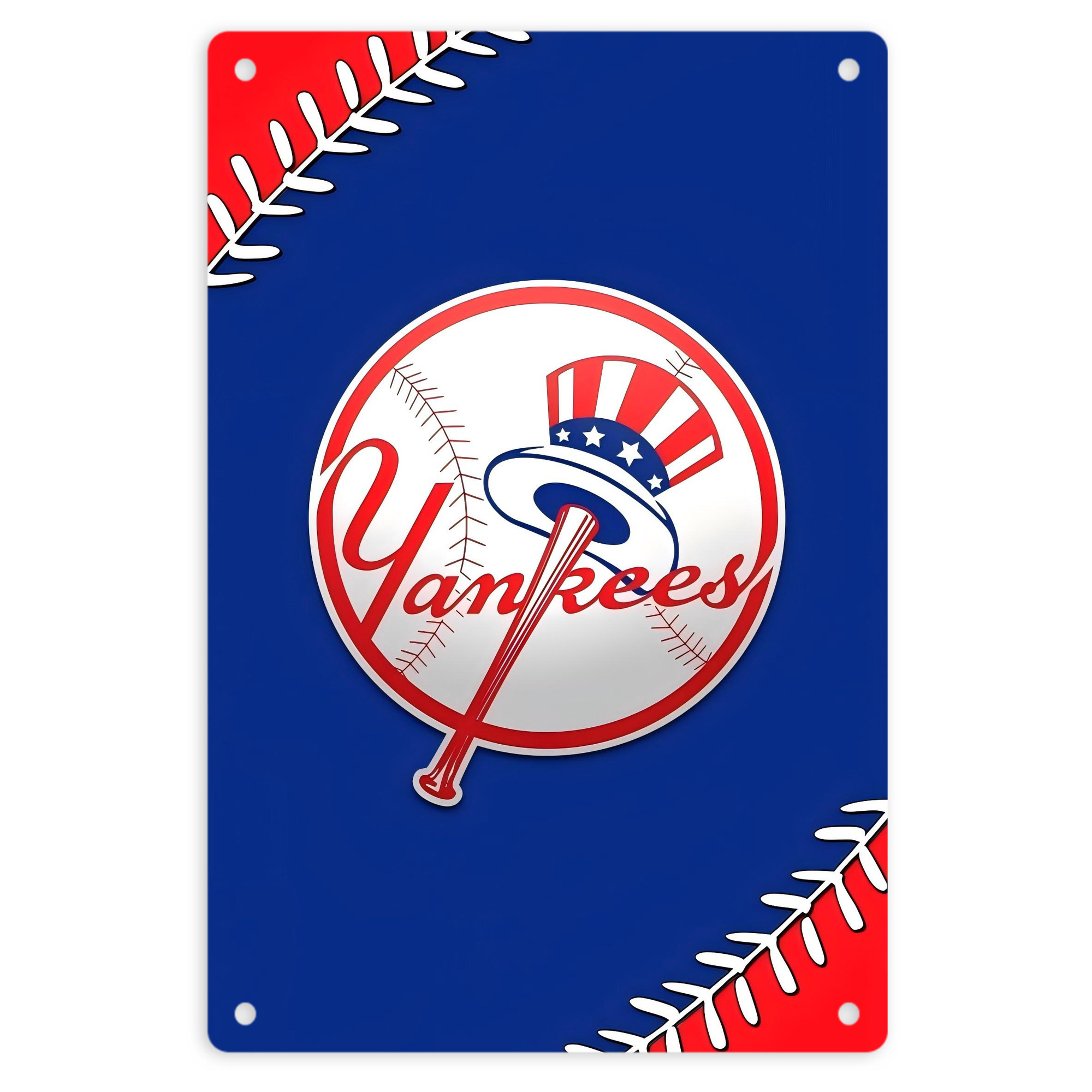 New York Yankees 203 8x12inch Vertical Aluminum Sign - Durable Fade-Resistant Indoor/Outdoor Safety & Information Plaque For Office, Hotel, Restaurant, Bar, Public Spaces
