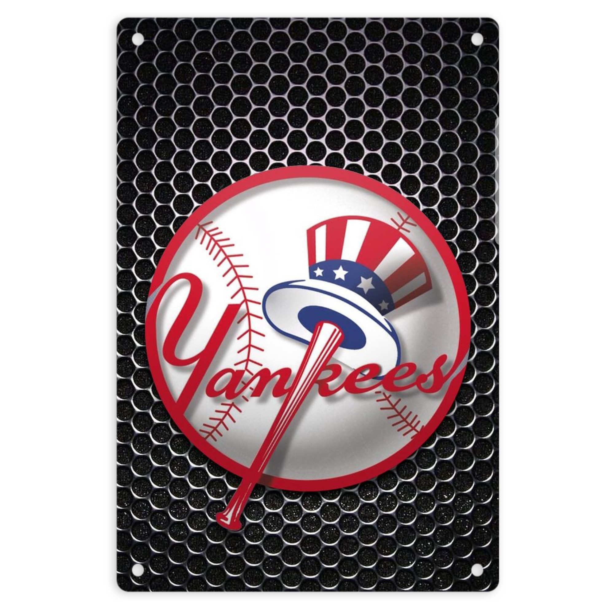 New York Yankees 221 8x12inch Vertical Aluminum Sign - Durable Fade-Resistant Indoor/Outdoor Safety & Information Plaque For Office, Hotel, Restaurant, Bar, Public Spaces