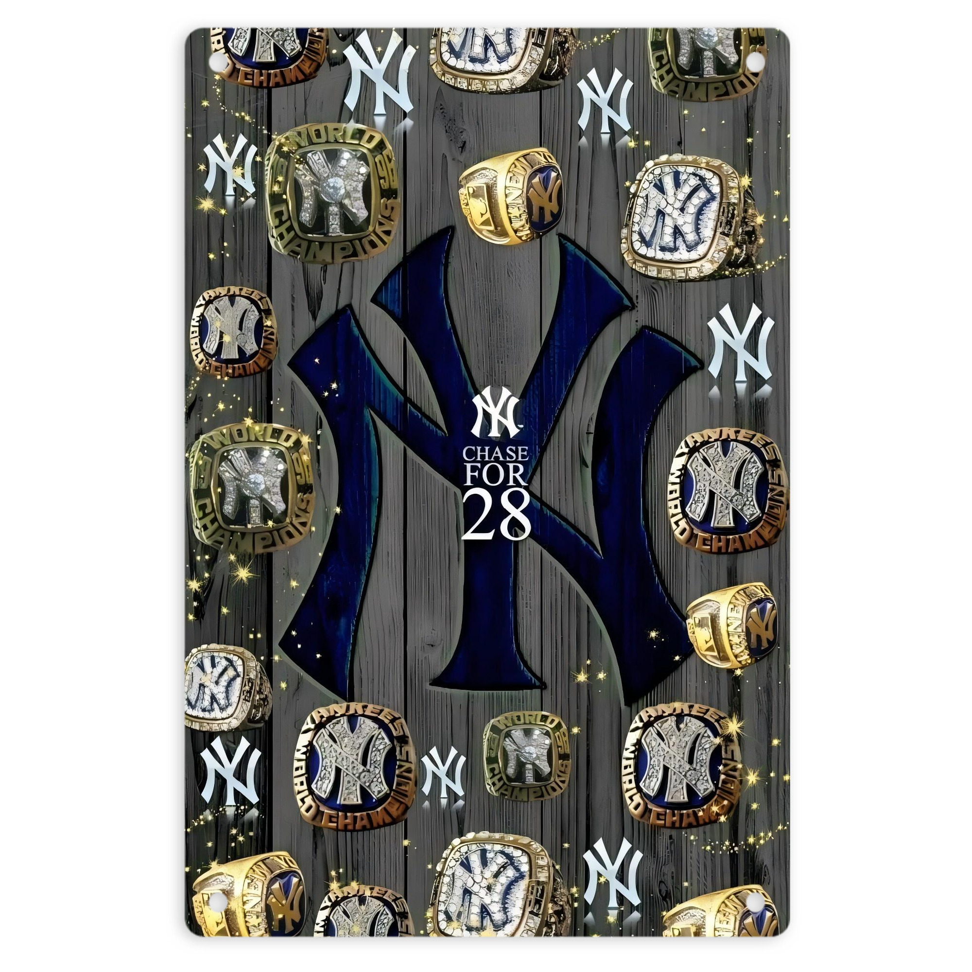 New York Yankees 209 8x12inch Vertical Aluminum Sign - Durable Fade-Resistant Indoor/Outdoor Safety & Information Plaque For Office, Hotel, Restaurant, Bar, Public Spaces