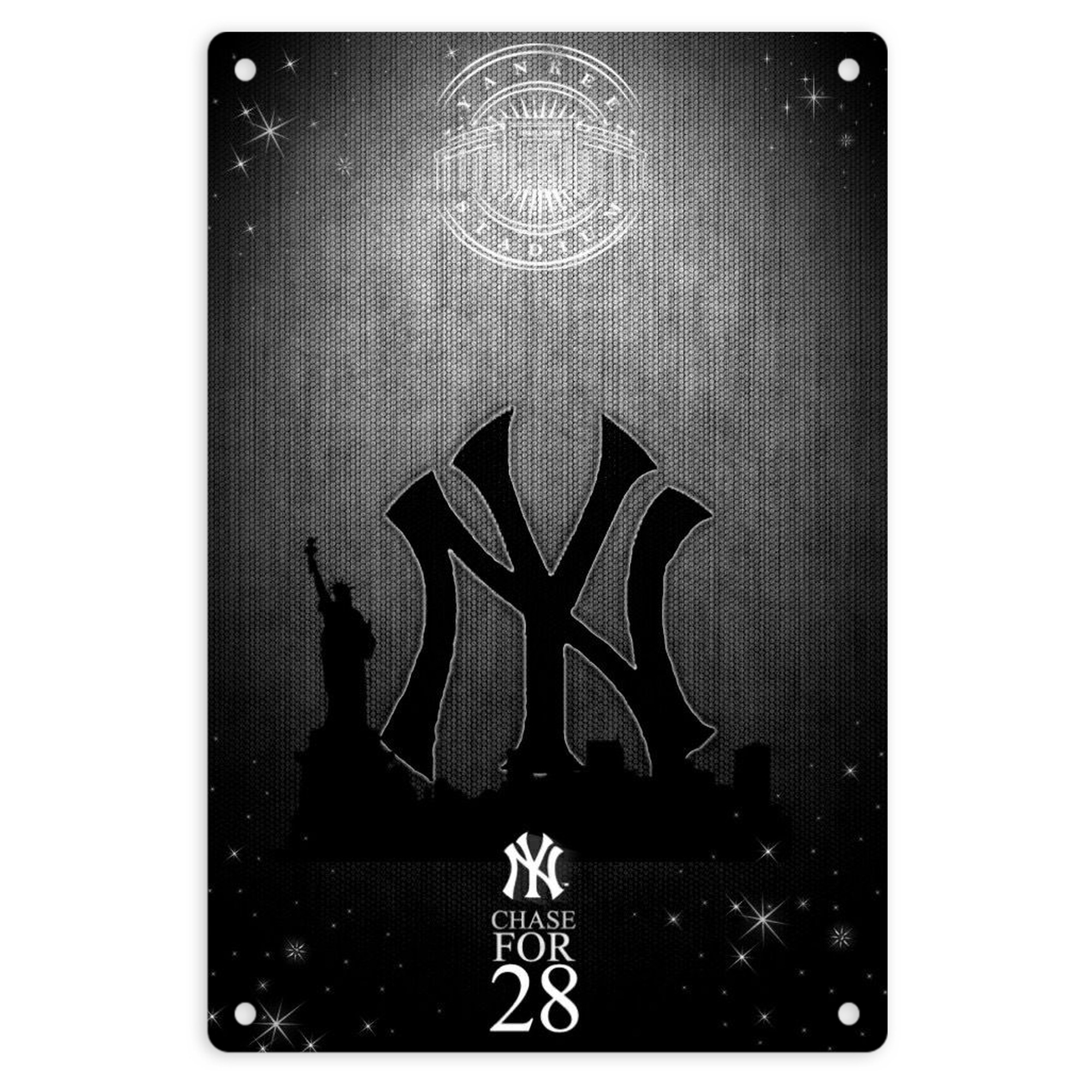 New York Yankees 313 8x12inch Vertical Aluminum Sign - Durable Fade-Resistant Indoor/Outdoor Safety & Information Plaque For Office, Hotel, Restaurant, Bar, Public Spaces