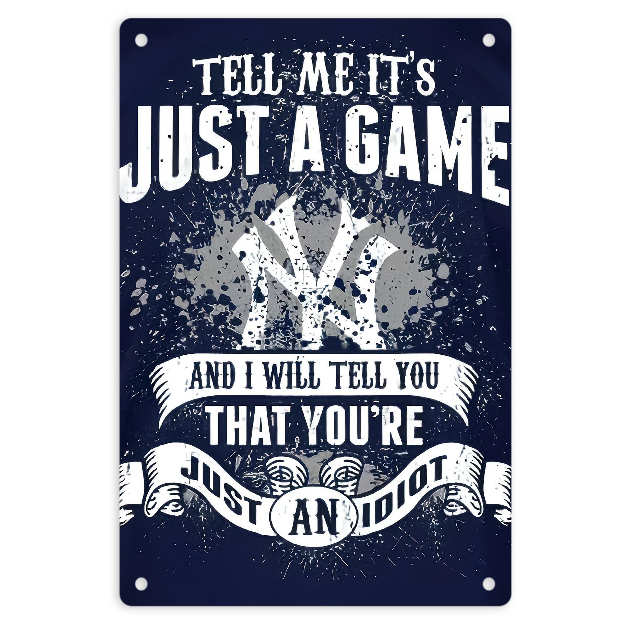 New York Yankees 322 8x12inch Vertical Aluminum Sign - Durable Fade-Resistant Indoor/Outdoor Safety & Information Plaque For Office, Hotel, Restaurant, Bar, Public Spaces