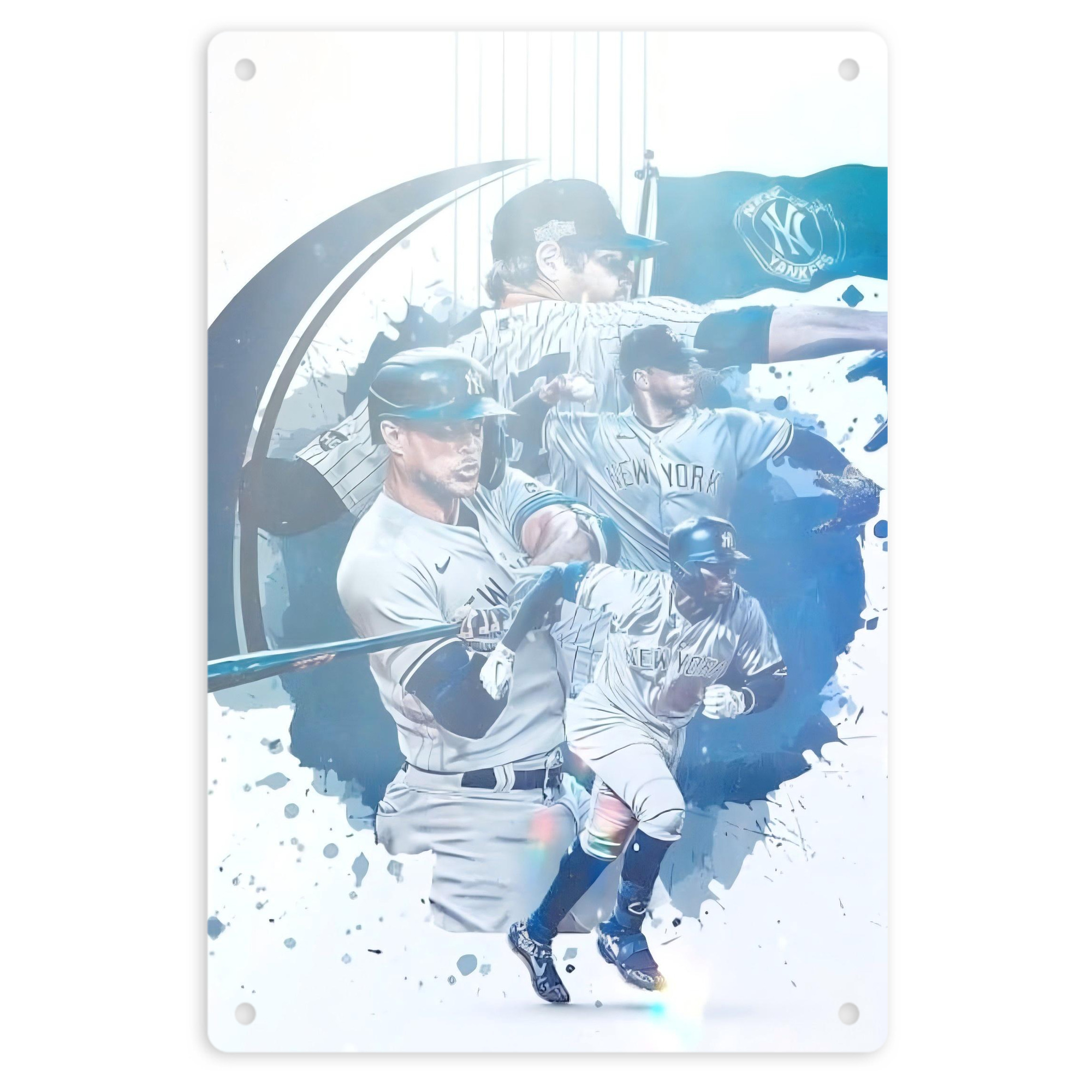 New York Yankees 329 8x12inch Vertical Aluminum Sign - Durable Fade-Resistant Indoor/Outdoor Safety & Information Plaque For Office, Hotel, Restaurant, Bar, Public Spaces