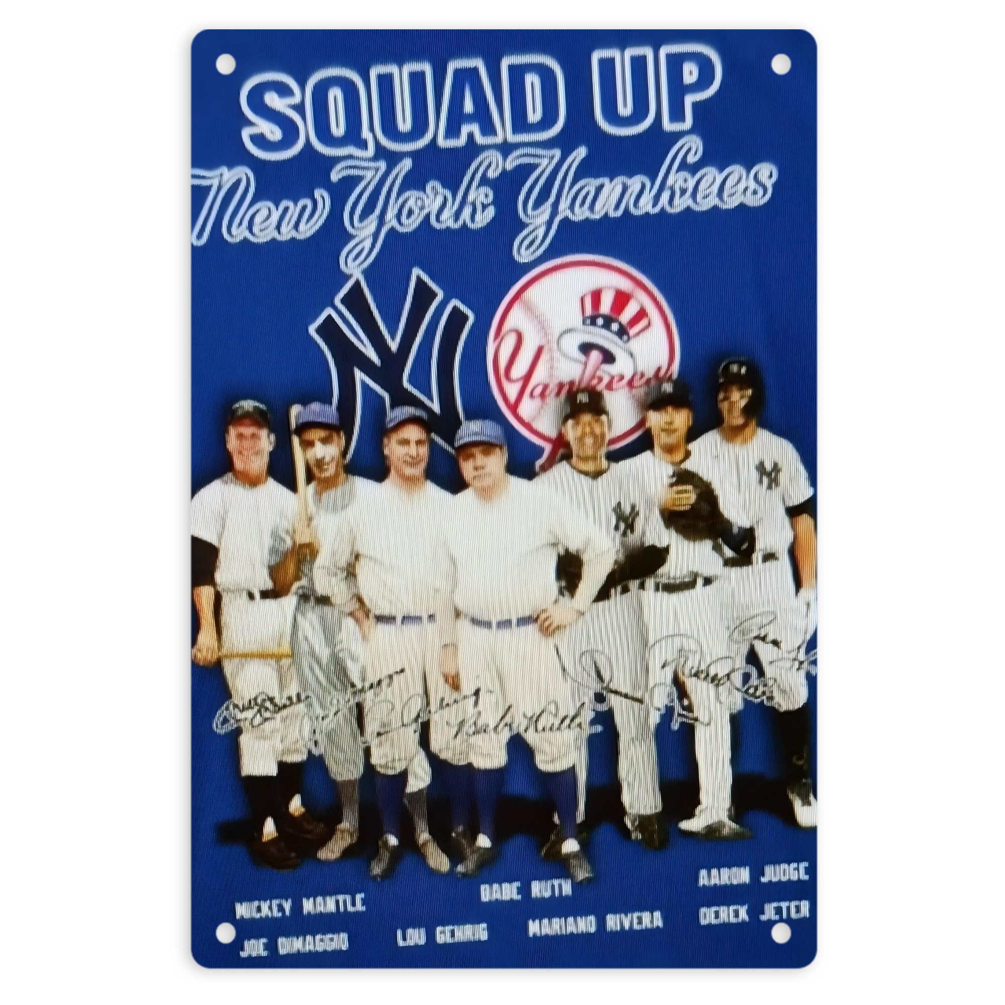 New York Yankees 312 8x12inch Vertical Aluminum Sign - Durable Fade-Resistant Indoor/Outdoor Safety & Information Plaque For Office, Hotel, Restaurant, Bar, Public Spaces