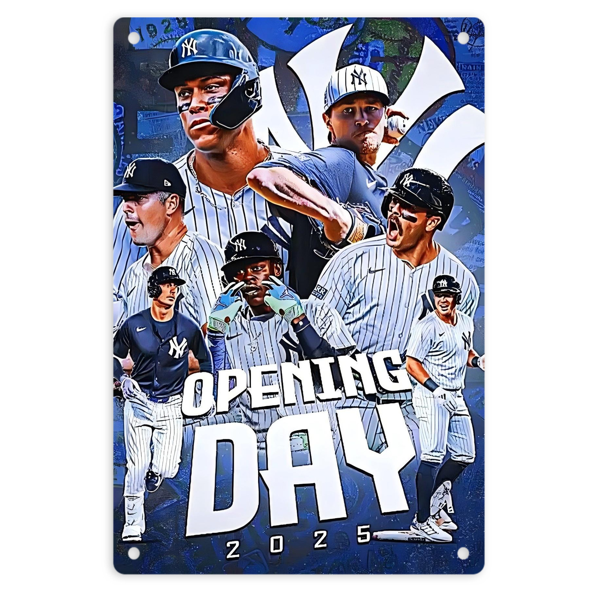 New York Yankees 215 8x12inch Vertical Aluminum Sign - Durable Fade-Resistant Indoor/Outdoor Safety & Information Plaque For Office, Hotel, Restaurant, Bar, Public Spaces