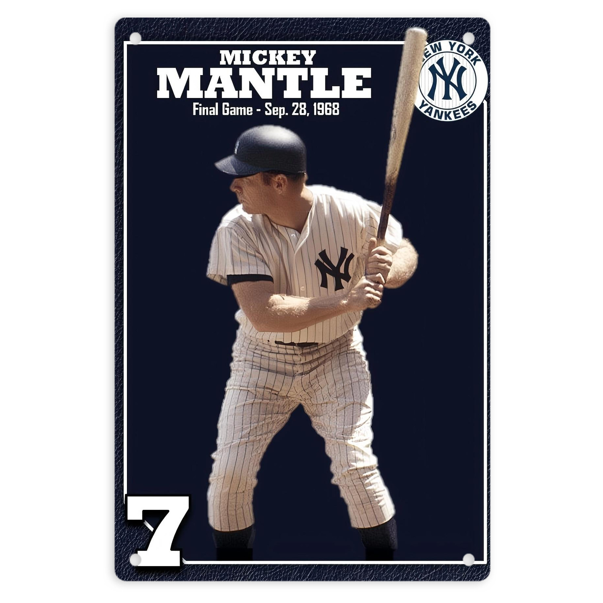 New York Yankees 344 8x12inch Vertical Aluminum Sign - Durable Fade-Resistant Indoor/Outdoor Safety & Information Plaque For Office, Hotel, Restaurant, Bar, Public Spaces