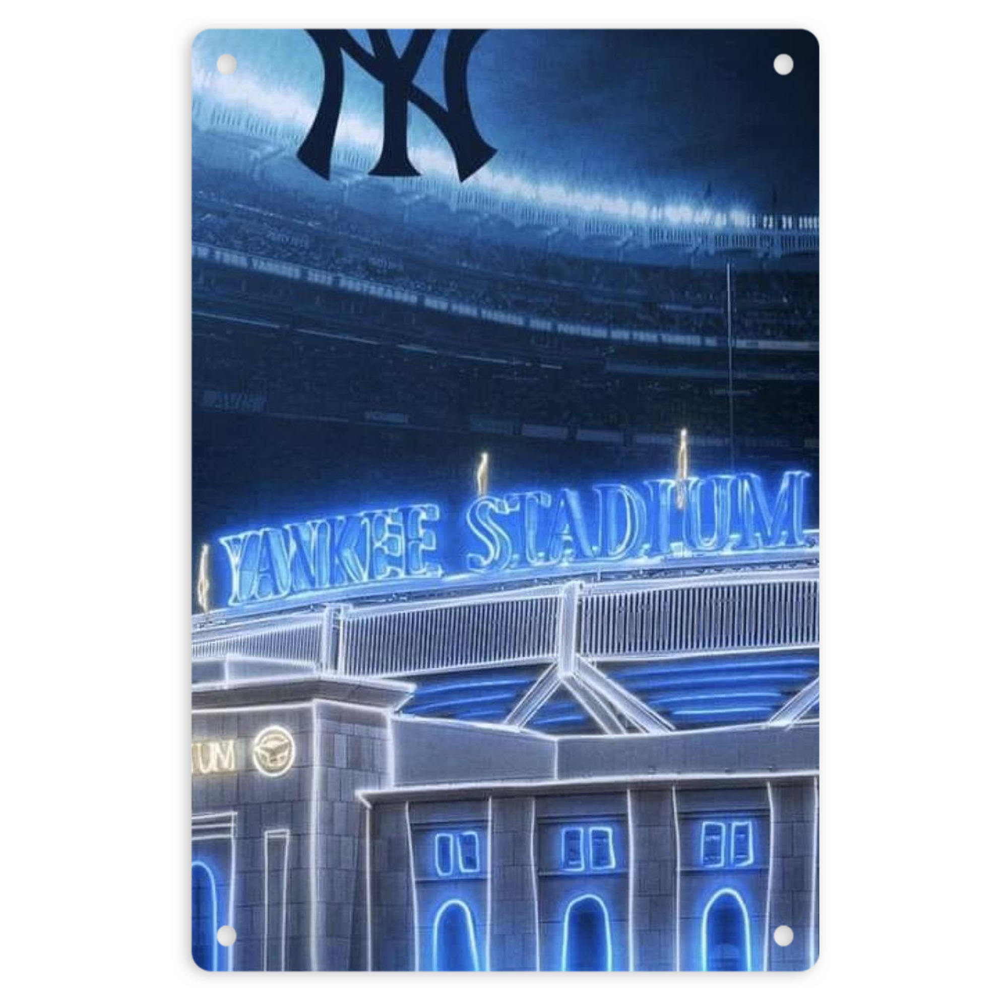 New York Yankees 328 8x12inch Vertical Aluminum Sign - Durable Fade-Resistant Indoor/Outdoor Safety & Information Plaque For Office, Hotel, Restaurant, Bar, Public Spaces