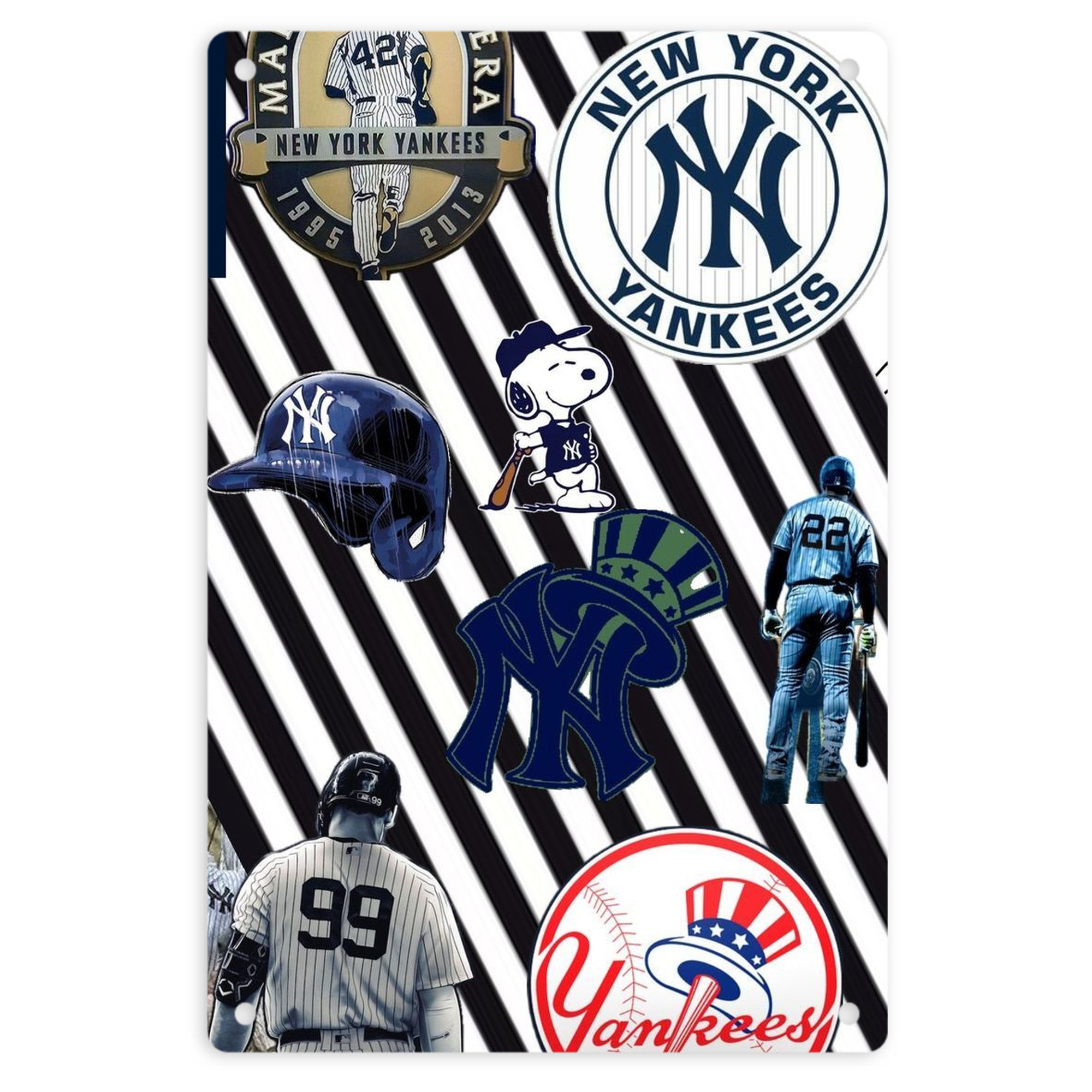 New York Yankees 231 8x12inch Vertical Aluminum Sign - Durable Fade-Resistant Indoor/Outdoor Safety & Information Plaque For Office, Hotel, Restaurant, Bar, Public Spaces