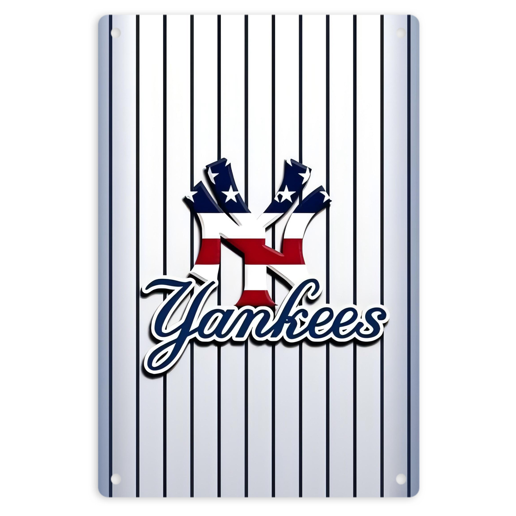 New York Yankees 227 8x12inch Vertical Aluminum Sign - Durable Fade-Resistant Indoor/Outdoor Safety & Information Plaque For Office, Hotel, Restaurant, Bar, Public Spaces
