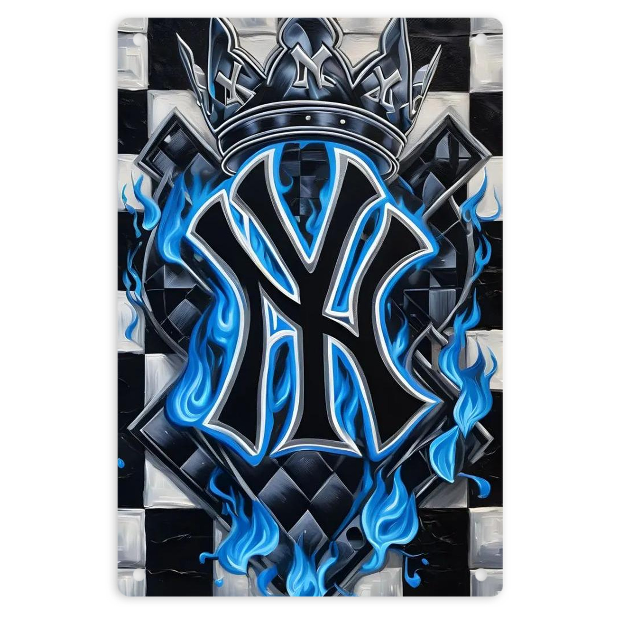 New York Yankees 324 8x12inch Vertical Aluminum Sign - Durable Fade-Resistant Indoor/Outdoor Safety & Information Plaque For Office, Hotel, Restaurant, Bar, Public Spaces