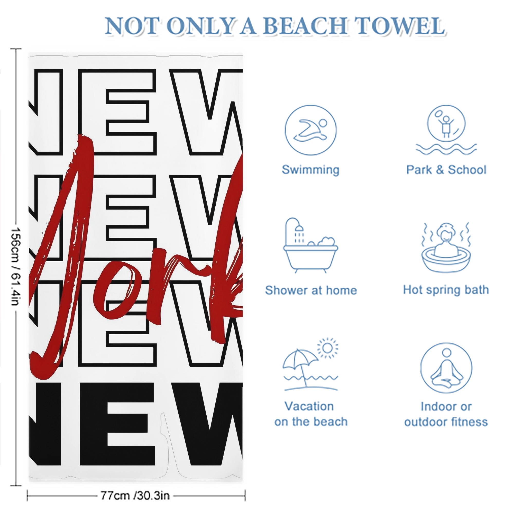 New York Yankees 176 Premium Microfiber Beach Towel – Soft, Large Size, Multi-Purpose For Beach, Picnic & Kids, Lightweight & Portable With Carry Bag, Easy Care