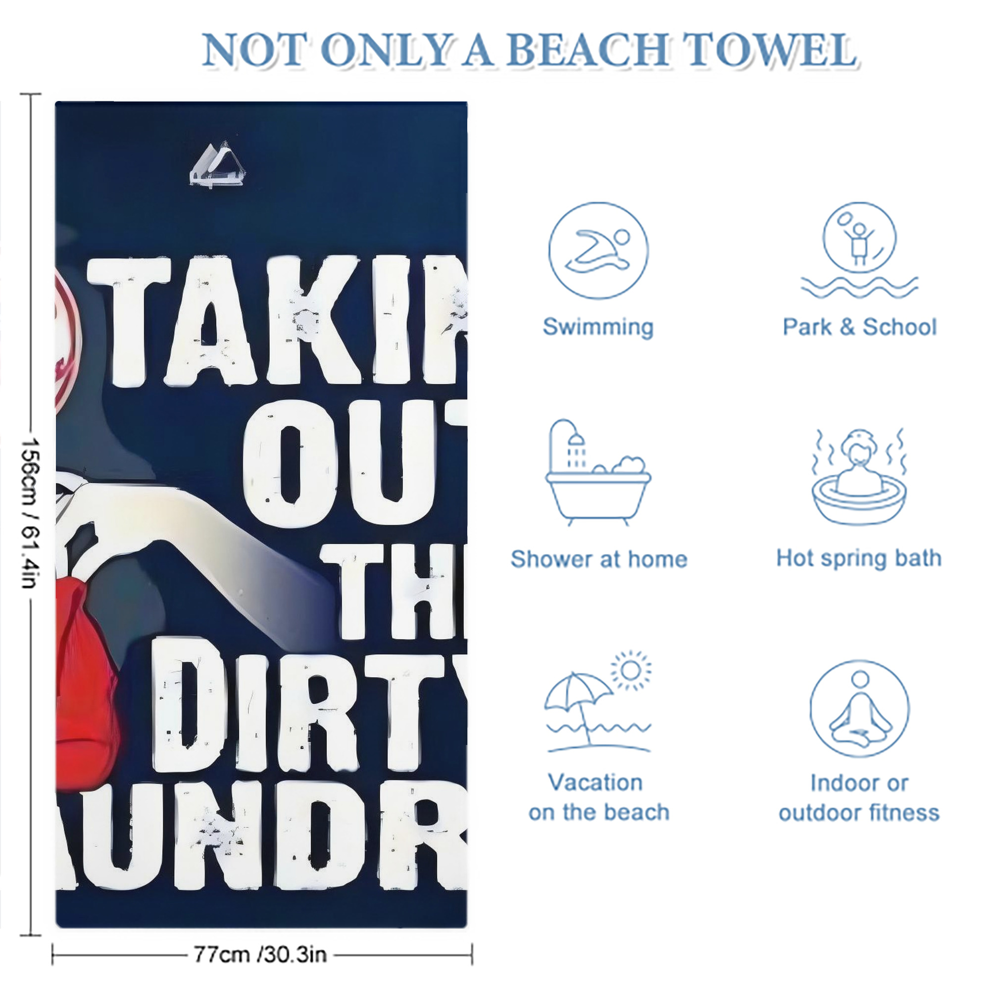 New York Yankees 210 Premium Microfiber Beach Towel – Soft, Large Size, Multi-Purpose For Beach, Picnic & Kids, Lightweight & Portable With Carry Bag, Easy Care