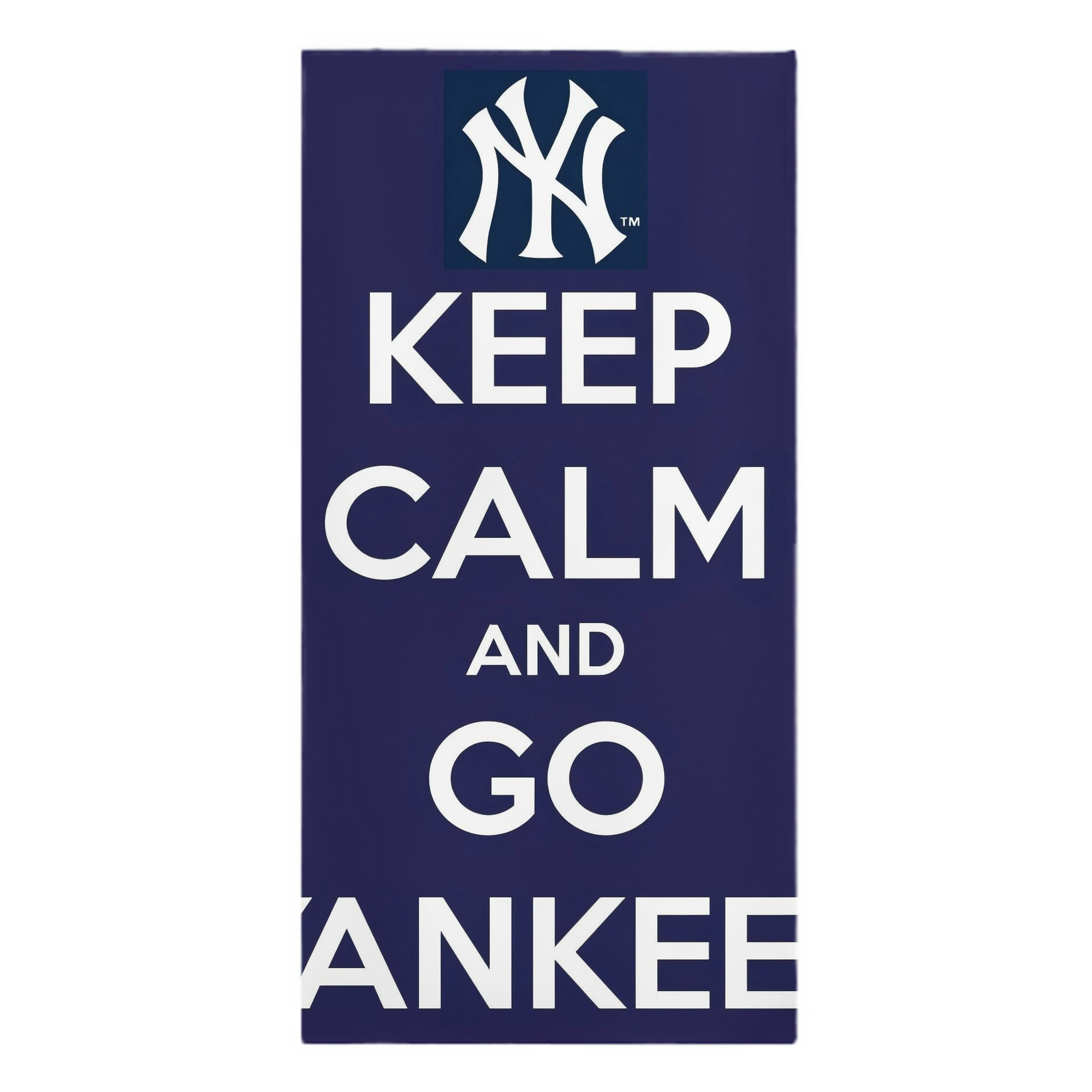New York Yankees Keep Calm and Go Yankees Premium Microfiber Beach Towel – Soft, Large Size, Multi-Purpose For Beach, Picnic & Kids, Lightweight & Portable With Carry Bag, Easy Care