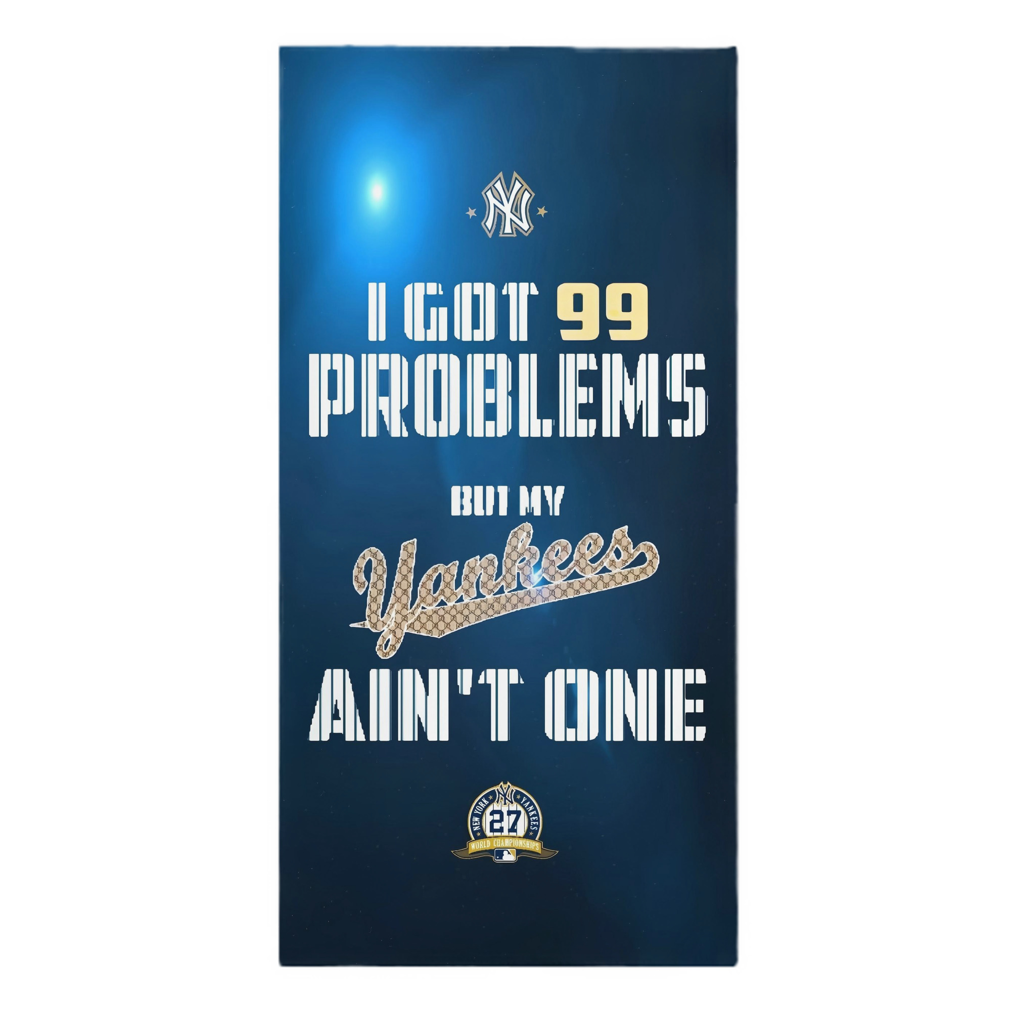 New York Yankees 140 Premium Microfiber Beach Towel – Soft, Large Size, Multi-Purpose For Beach, Picnic & Kids, Lightweight & Portable With Carry Bag, Easy Care