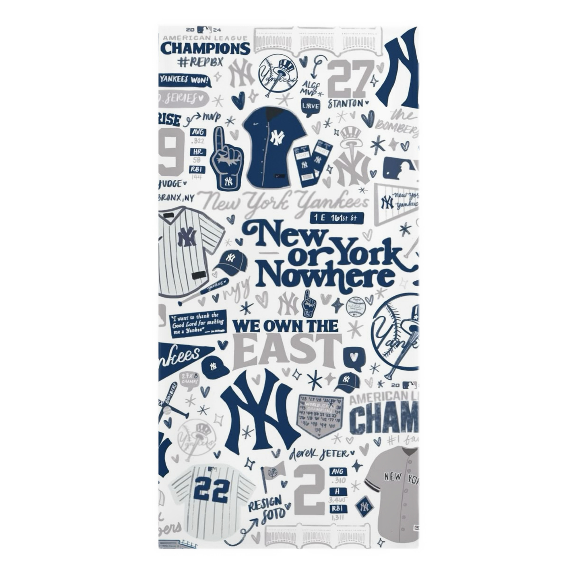 New York Yankees 113 Premium Microfiber Beach Towel – Soft, Large Size, Multi-Purpose For Beach, Picnic & Kids, Lightweight & Portable With Carry Bag, Easy Care