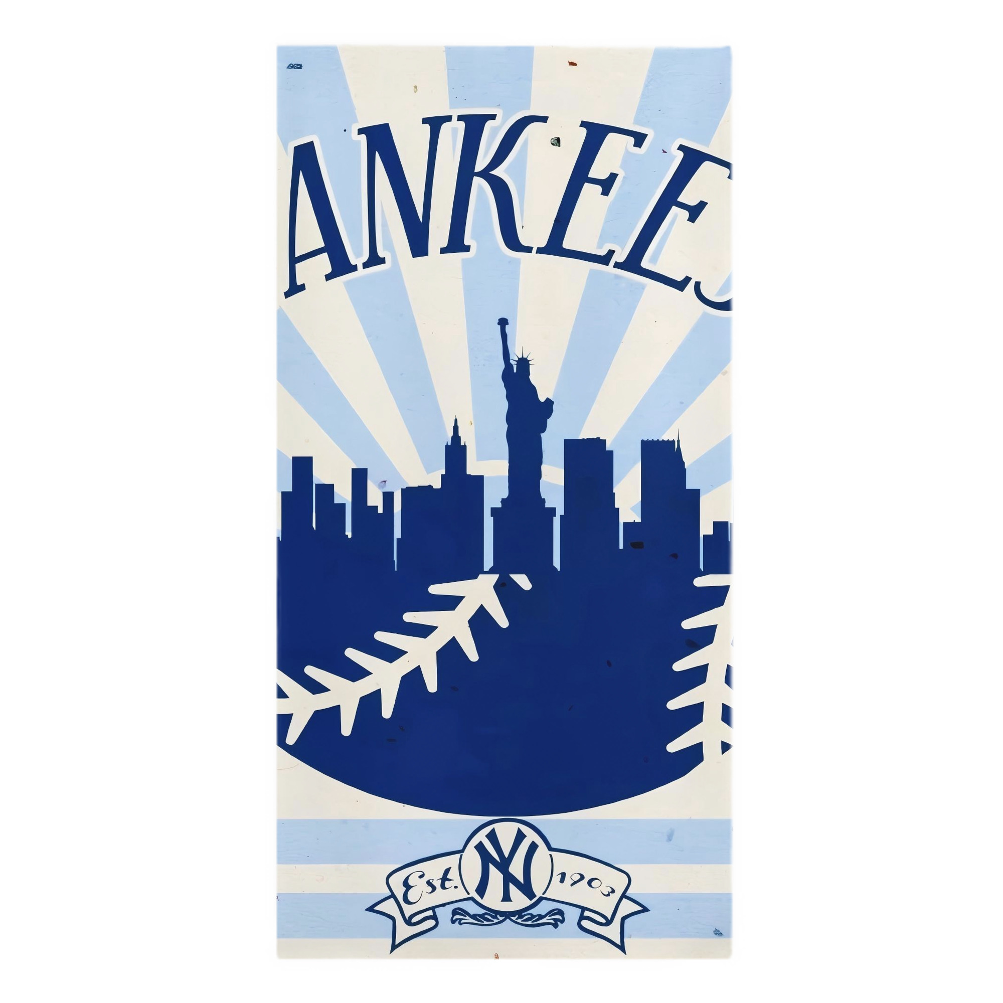 New York Yankees 143 Premium Microfiber Beach Towel – Soft, Large Size, Multi-Purpose For Beach, Picnic & Kids, Lightweight & Portable With Carry Bag, Easy Care