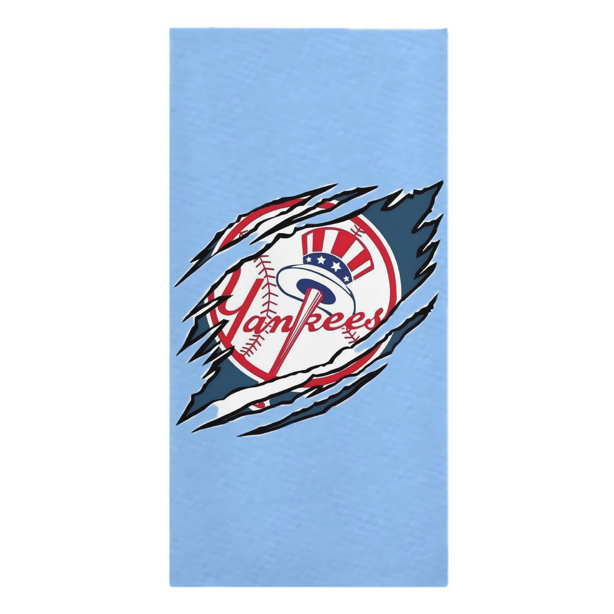 New York Yankees 128 Premium Microfiber Beach Towel – Soft, Large Size, Multi-Purpose For Beach, Picnic & Kids, Lightweight & Portable With Carry Bag, Easy Care