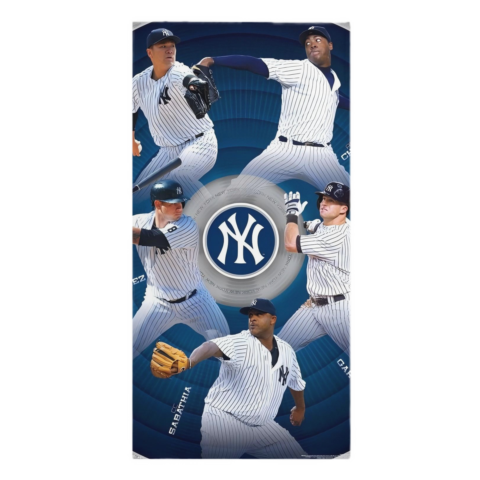 New York Yankees 222 Premium Microfiber Beach Towel – Soft, Large Size, Multi-Purpose For Beach, Picnic & Kids, Lightweight & Portable With Carry Bag, Easy Care