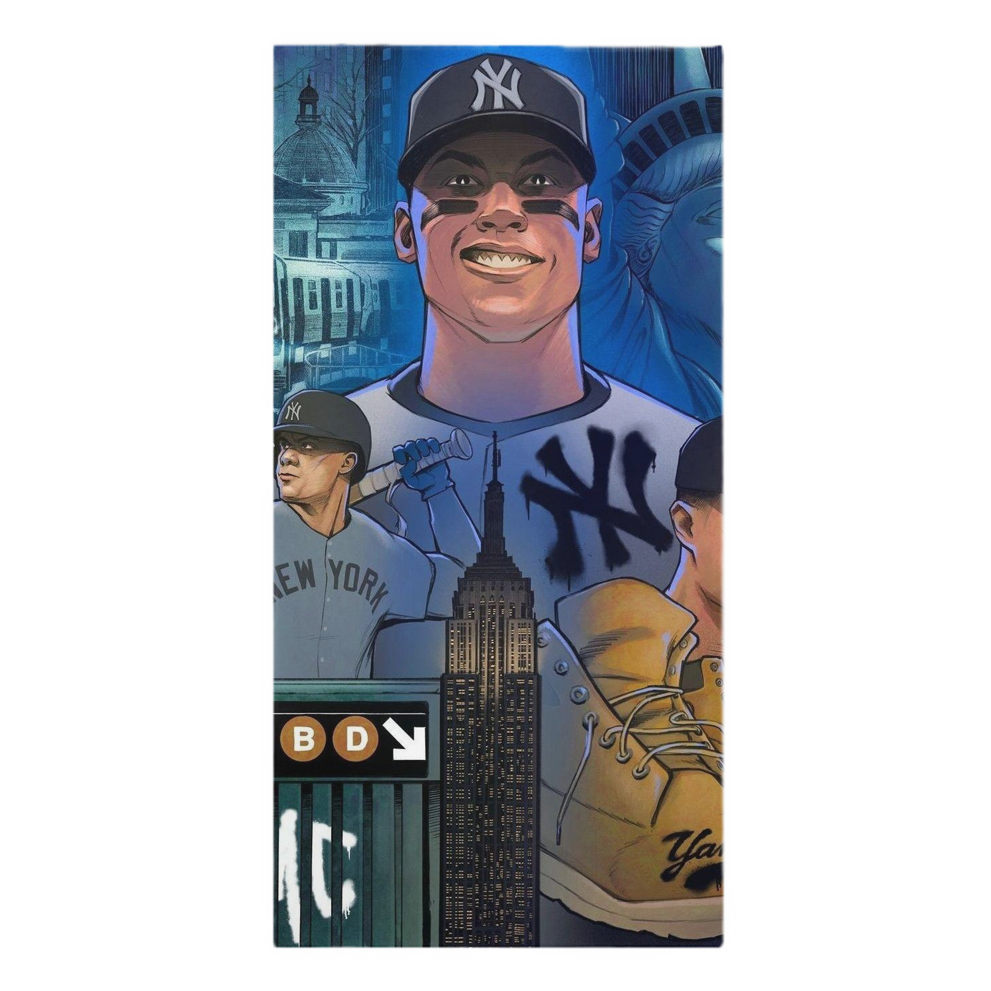 New York Yankees 298 Premium Microfiber Beach Towel – Soft, Large Size, Multi-Purpose For Beach, Picnic & Kids, Lightweight & Portable With Carry Bag, Easy Care