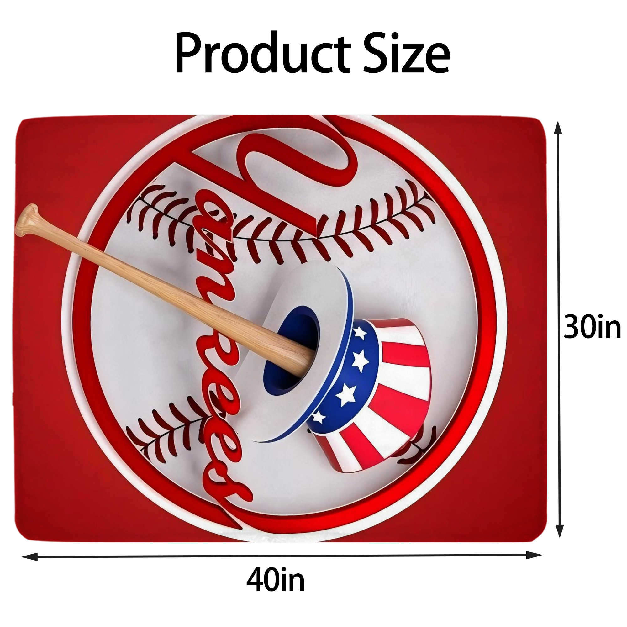 New York Yankees 120 Soft Plush Fleece Blanket 30x40 Inch - 300GSM Flannel, Ultra Soft & Warm, Lightweight & Durable, Perfect For Kids, Adults, Couch, Bed, Camping, Travel, Gift For Family & Friends