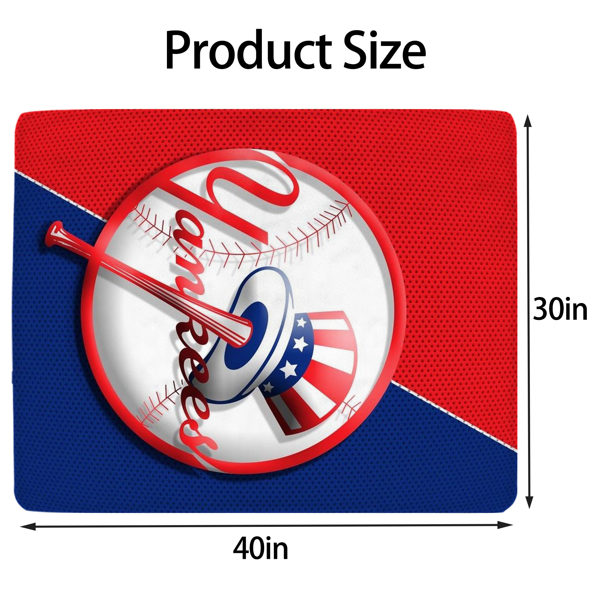 New York Yankees 148 Soft Plush Fleece Blanket 30x40 Inch - 300GSM Flannel, Ultra Soft & Warm, Lightweight & Durable, Perfect For Kids, Adults, Couch, Bed, Camping, Travel, Gift For Family & Friends