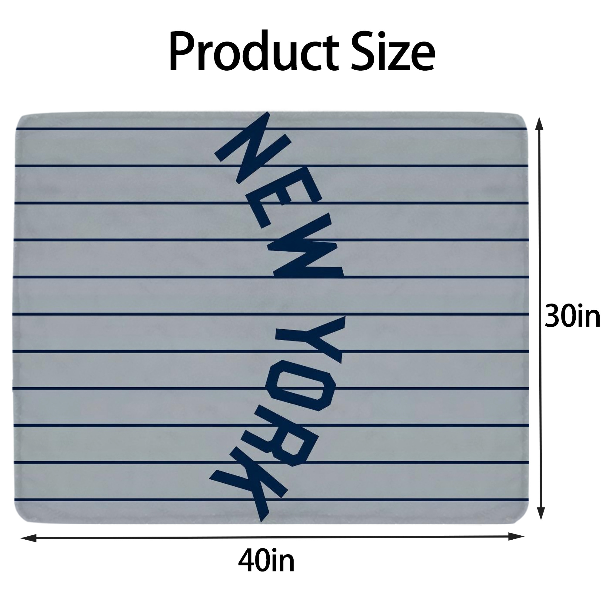 New York Yankees 159 Soft Plush Fleece Blanket 30x40 Inch - 300GSM Flannel, Ultra Soft & Warm, Lightweight & Durable, Perfect For Kids, Adults, Couch, Bed, Camping, Travel, Gift For Family & Friends